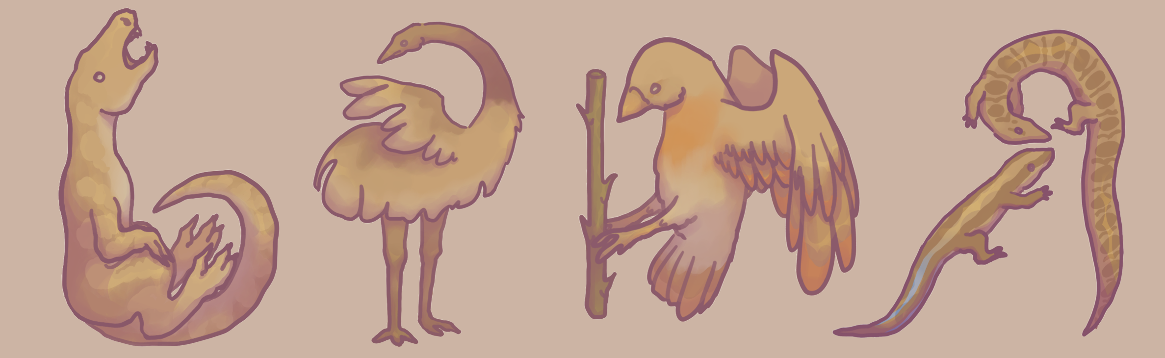 Буквальный челендж, алфавит со зверями — Изображение №7 — Иллюстрация, Графика на Dprofile