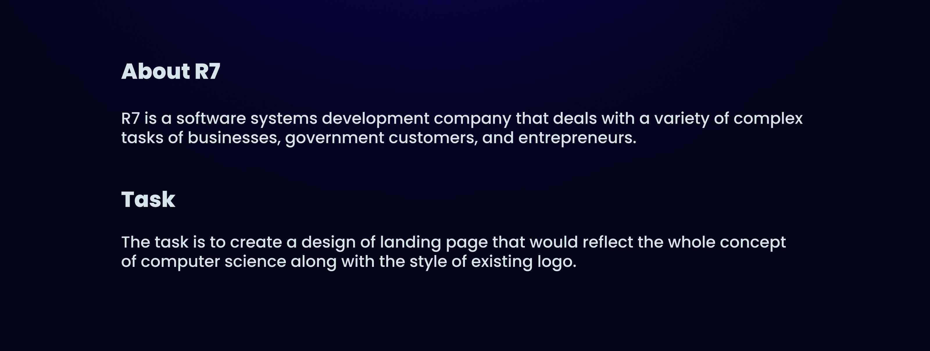 Landing page for a team of developers — Изображение №2 — Интерфейсы на Dprofile