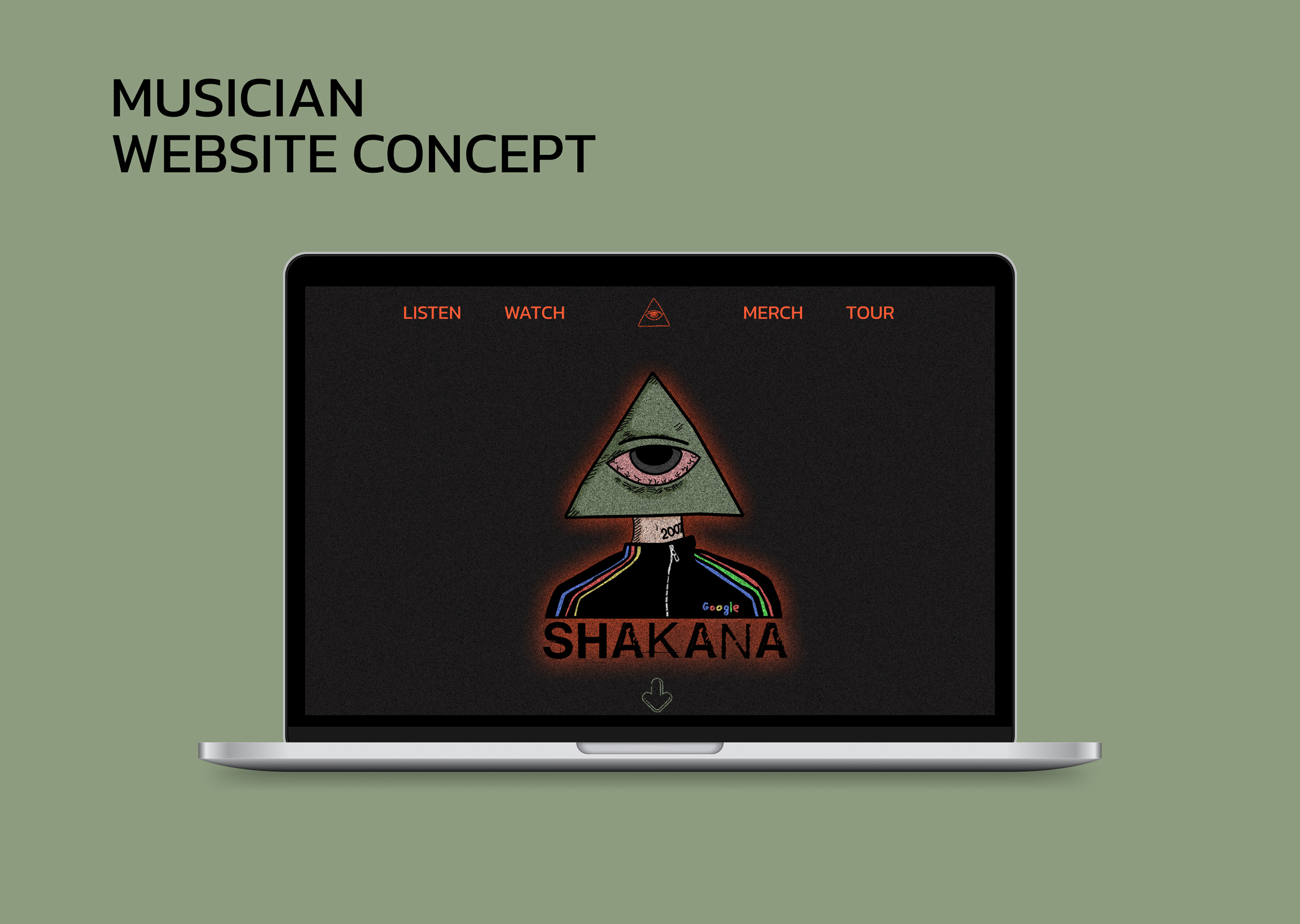 SHAKANA - musician website — Изображение №1 — Интерфейсы на Dprofile