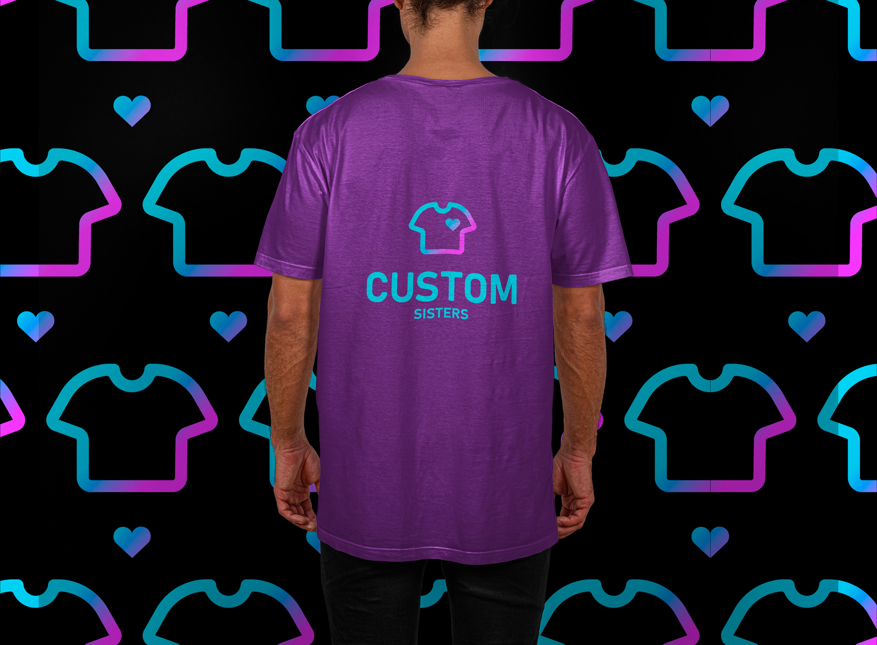 Логотип Кастом одежды "Custom Sisters" — Изображение №17 — Брендинг, Иллюстрация на Dprofile