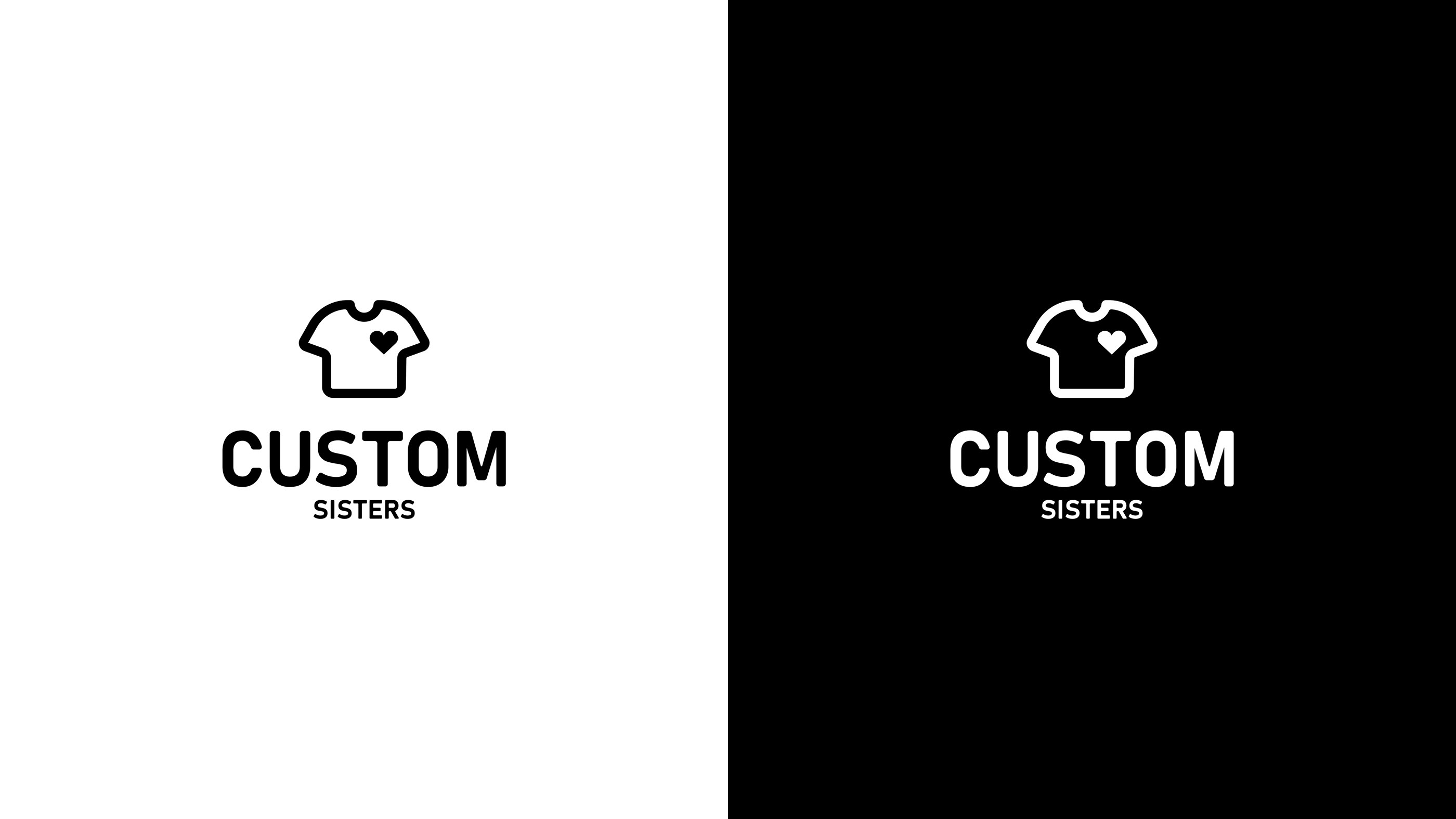 Логотип Кастом одежды "Custom Sisters" — Изображение №8 — Брендинг, Иллюстрация на Dprofile