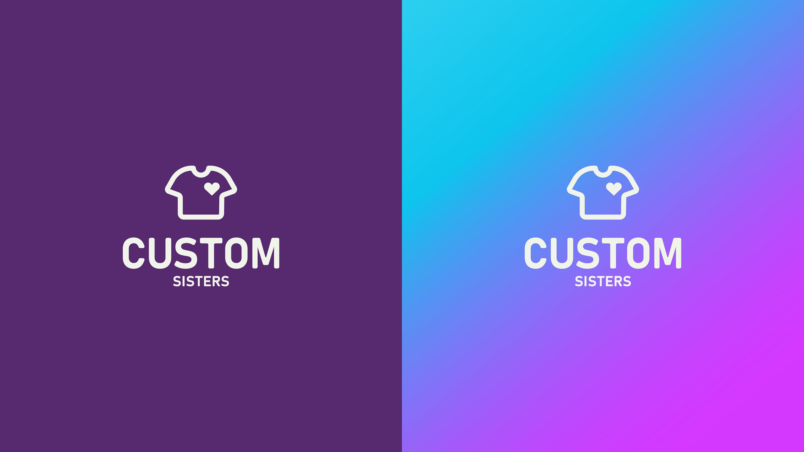 Логотип Кастом одежды "Custom Sisters" — Изображение №7 — Брендинг, Иллюстрация на Dprofile