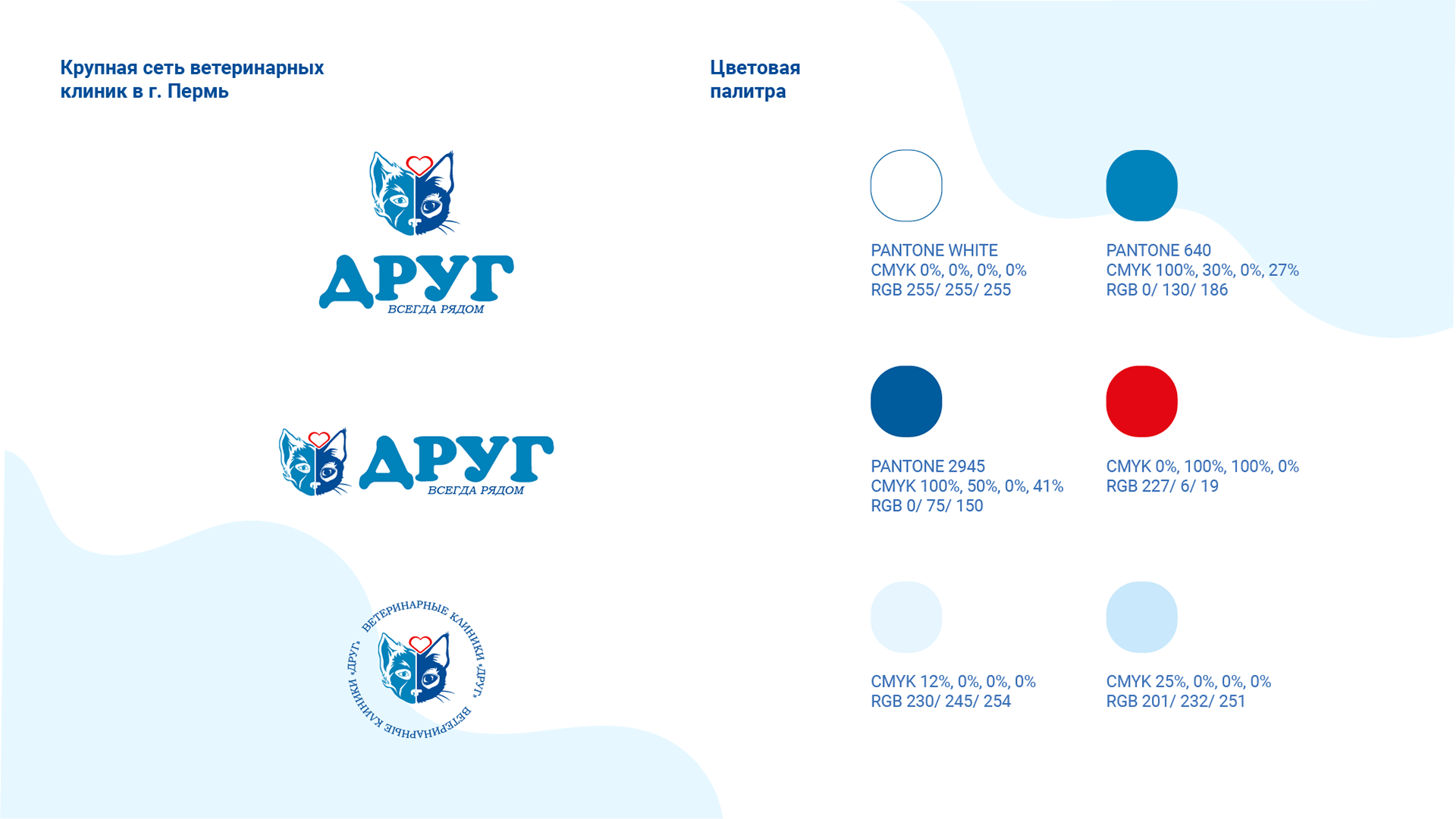 Ветеринарные клиники "Друг" г. Пермь — Изображение №2 — Брендинг, Иллюстрация на Dprofile