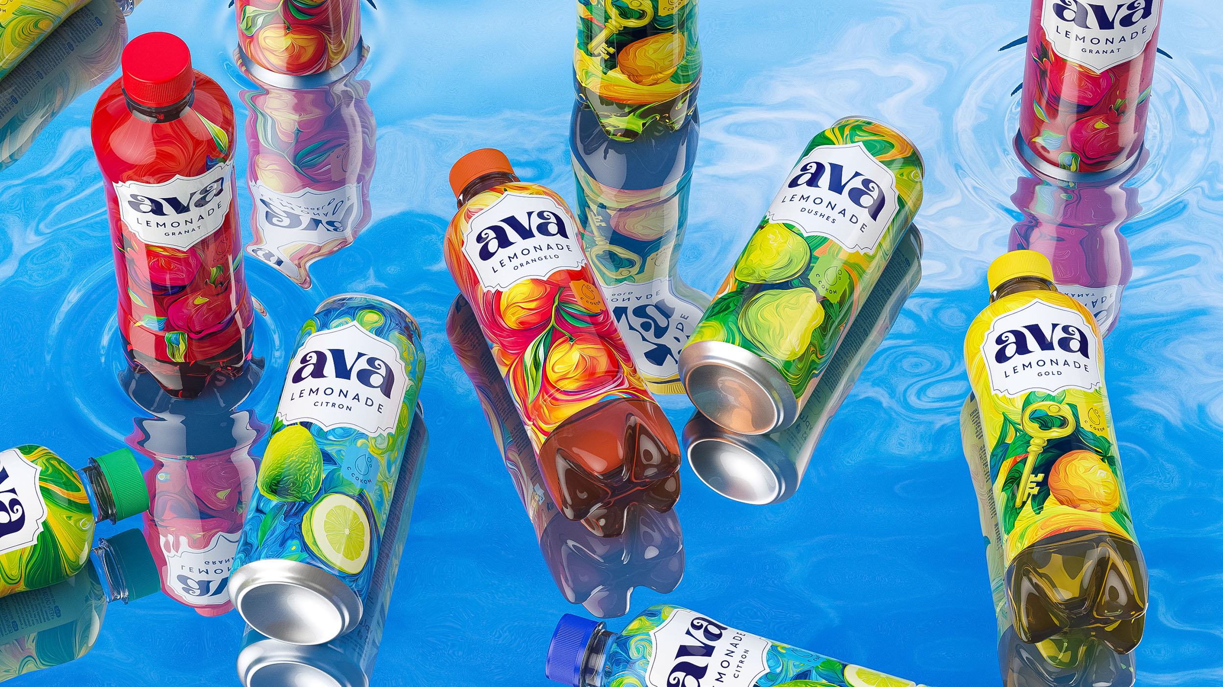 Дизайн упаковки для бренда газированных напитков AVA — Изображение №3 — Брендинг на Dprofile