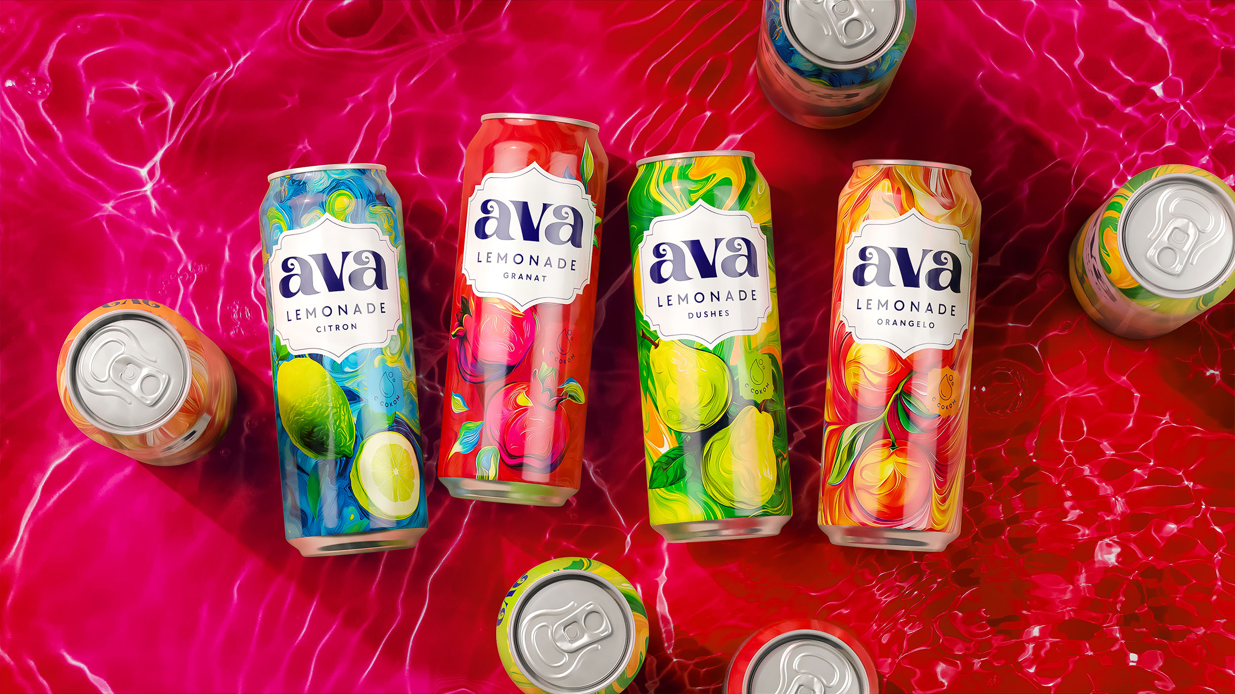 Дизайн упаковки для бренда газированных напитков AVA — Изображение №4 — Брендинг на Dprofile