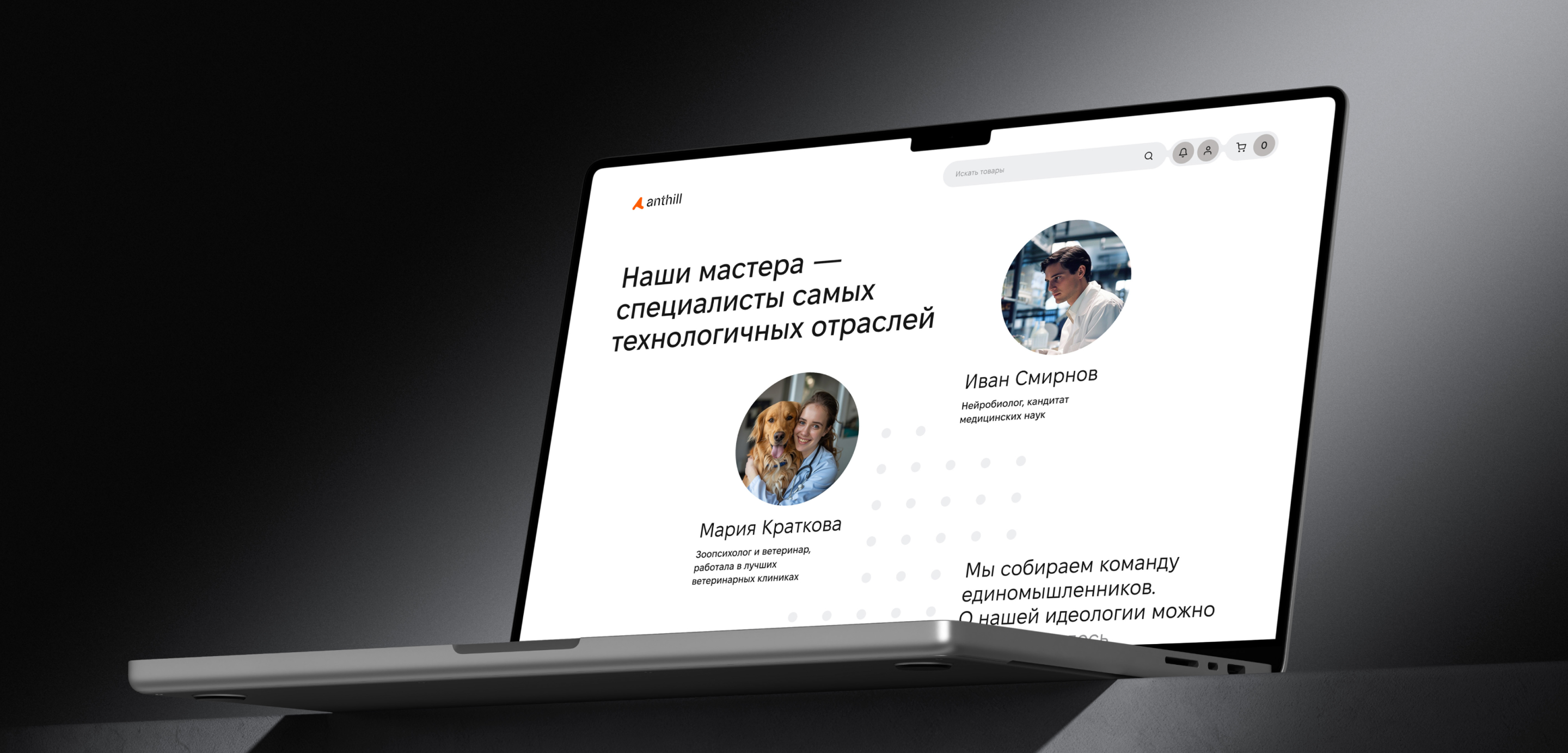Сайт для мастерской anthill — Изображение №10 — Интерфейсы, Брендинг на Dprofile