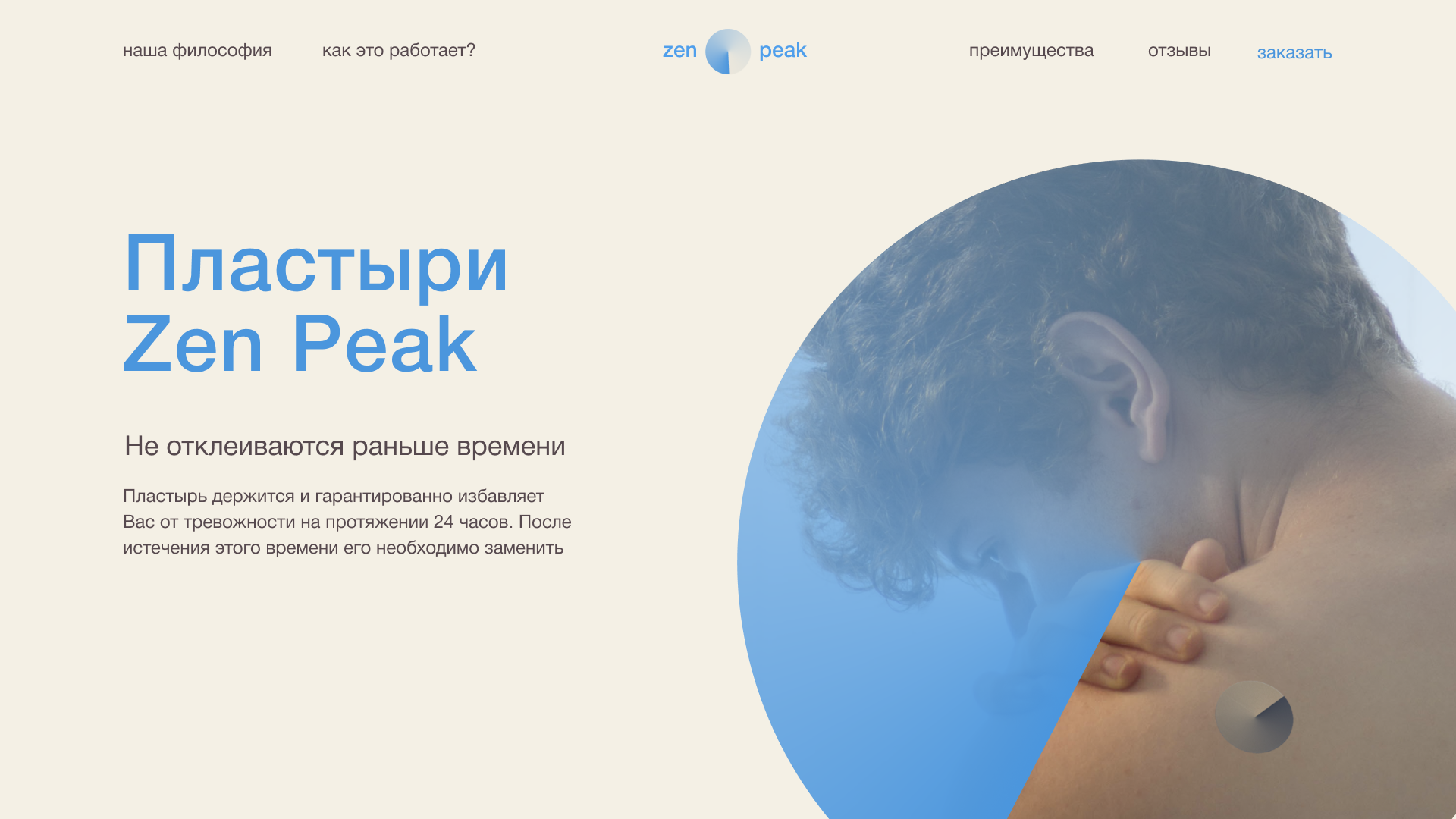 Лендинг для пластырей ZenPeak — Изображение №18 — Интерфейсы, Брендинг на Dprofile