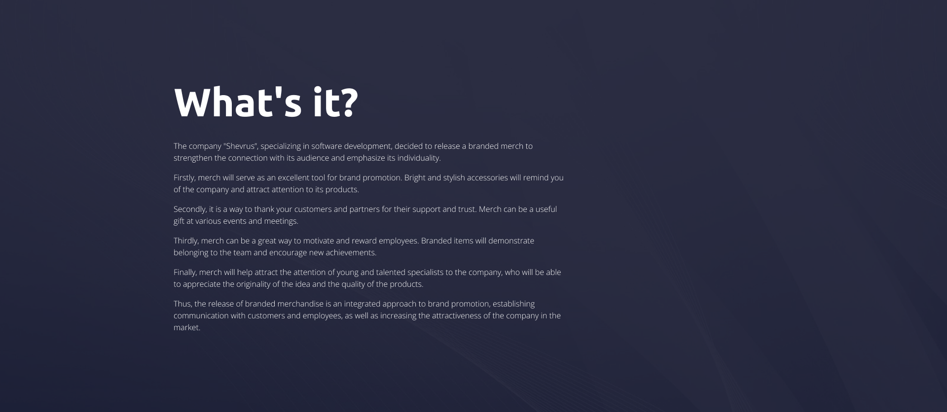 Shevrus branding — Изображение №2 — Брендинг на Dprofile