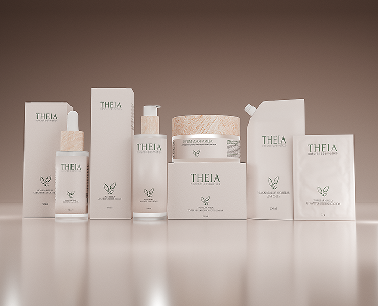THEIA | Дизайн упаковки косметического бренда — Брендинг на Dprofile