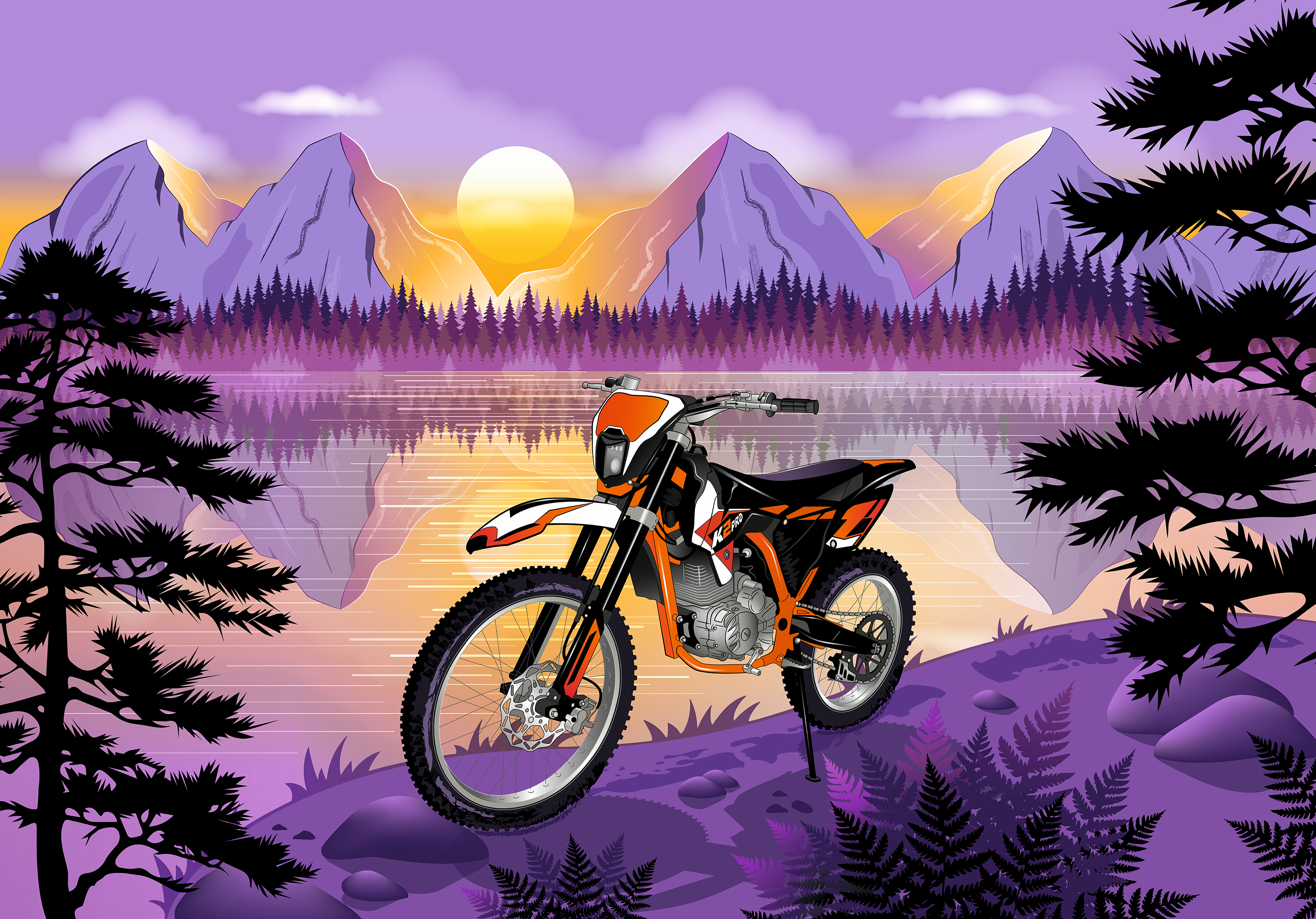 Customfactory. Обои с мотоциклом. — Изображение №6 — Иллюстрация, Маркетинг на Dprofile