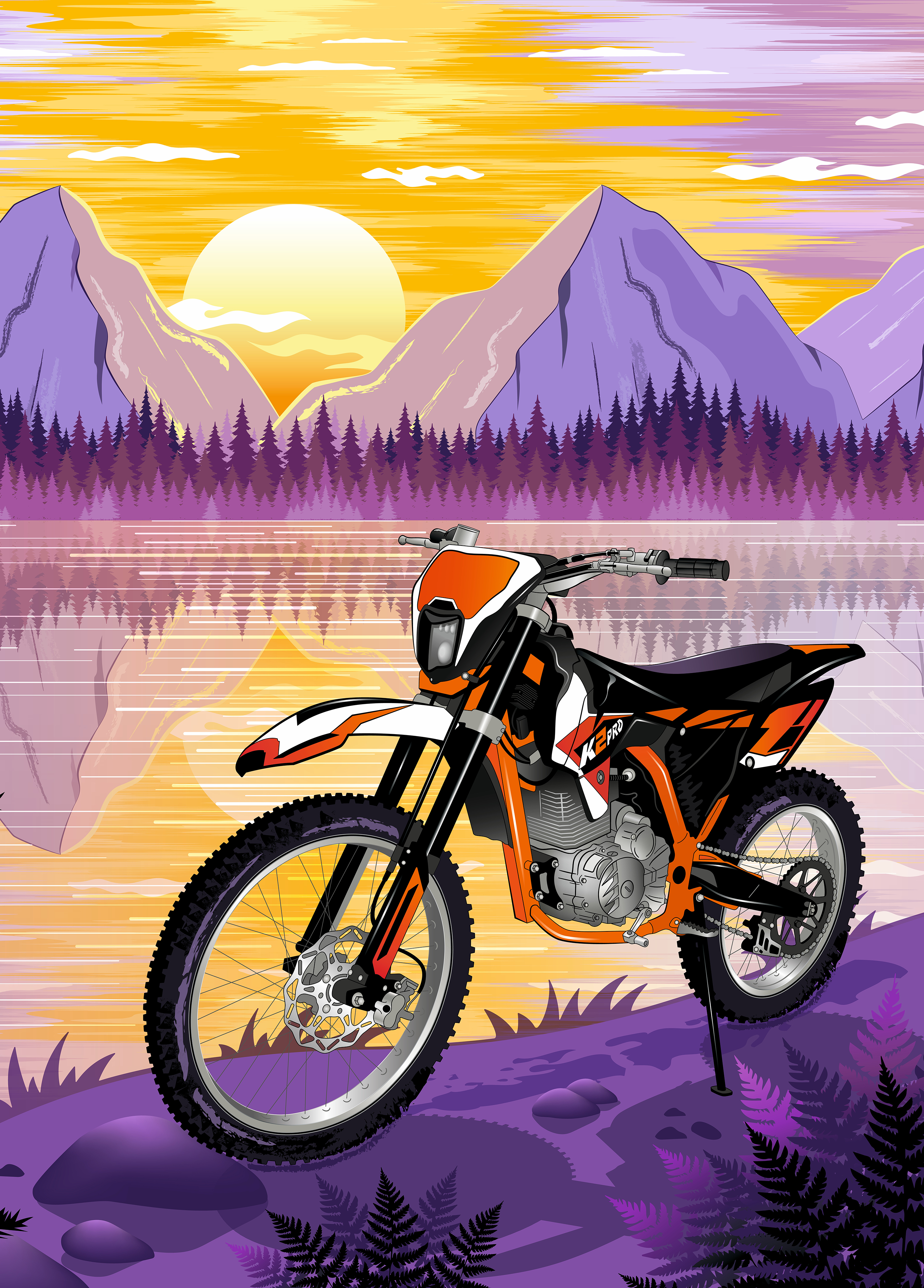 Customfactory. Обои с мотоциклом. — Изображение №4 — Иллюстрация, Маркетинг на Dprofile