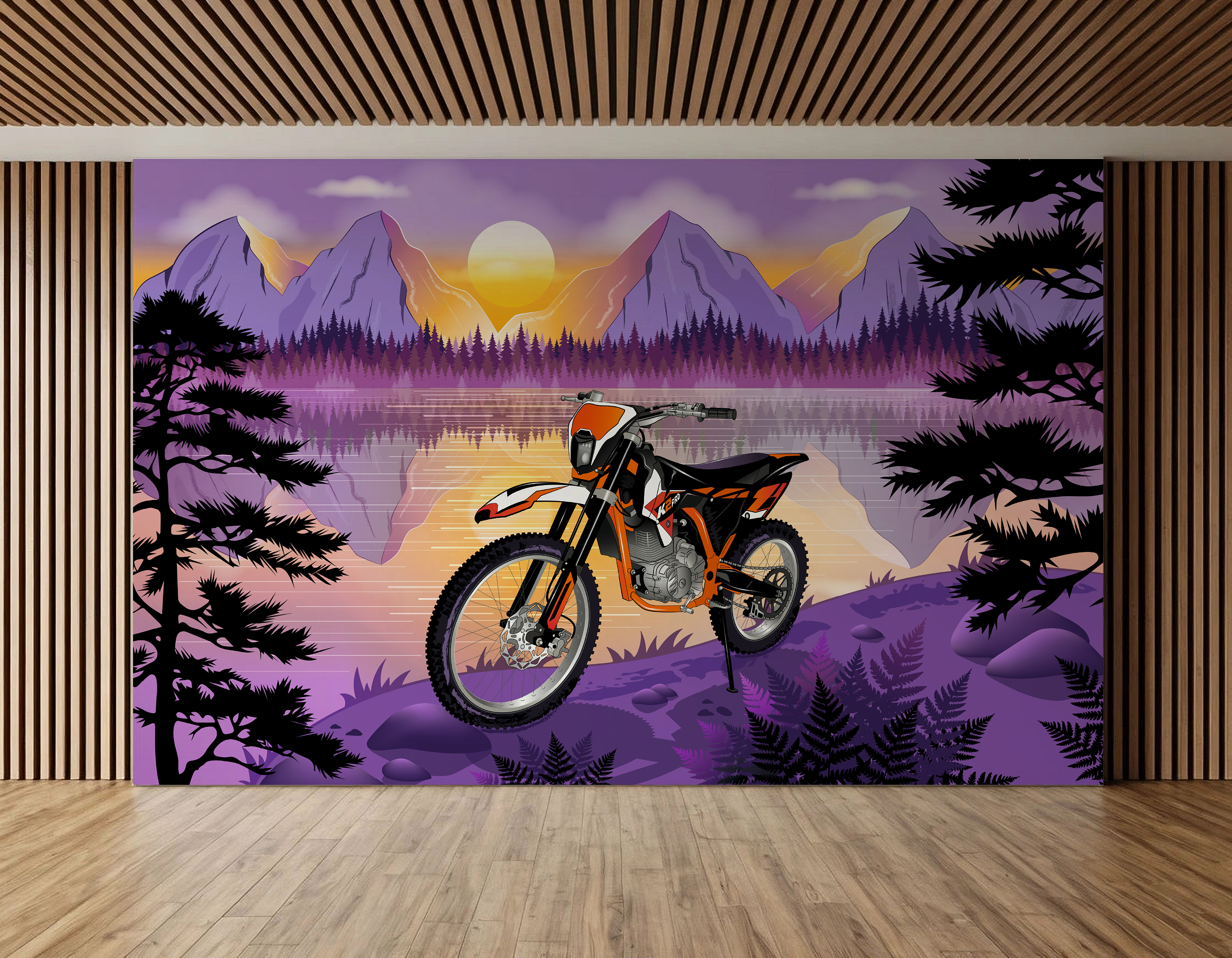 Customfactory. Обои с мотоциклом. — Изображение №1 — Иллюстрация, Маркетинг на Dprofile