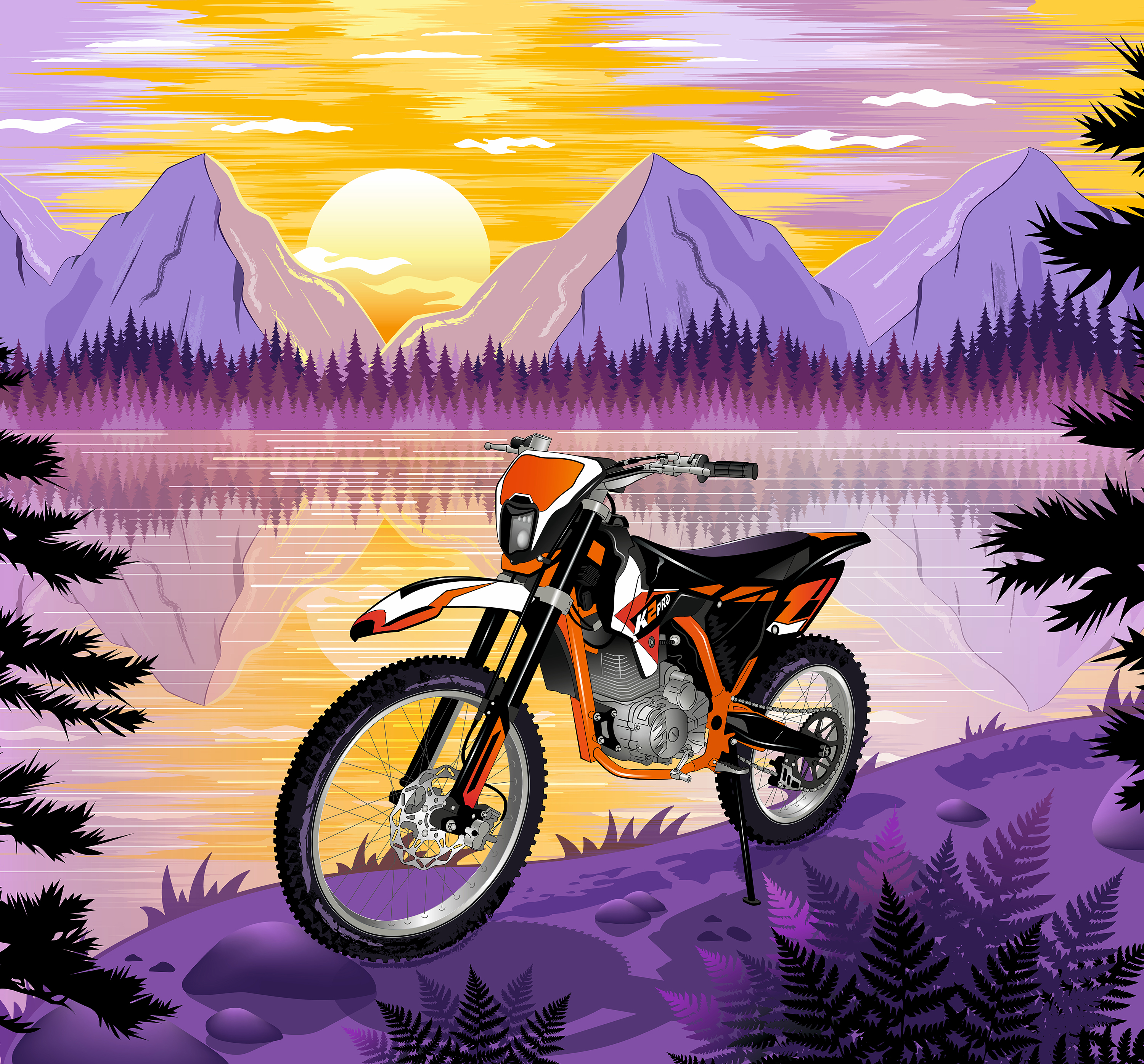 Customfactory. Обои с мотоциклом. — Изображение №5 — Иллюстрация, Маркетинг на Dprofile