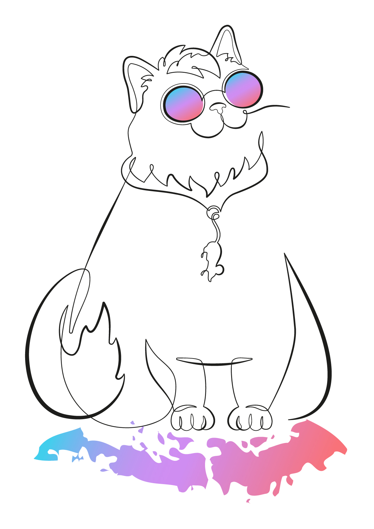 Коты и кошки. — Изображение №19 — Иллюстрация, Маркетинг на Dprofile