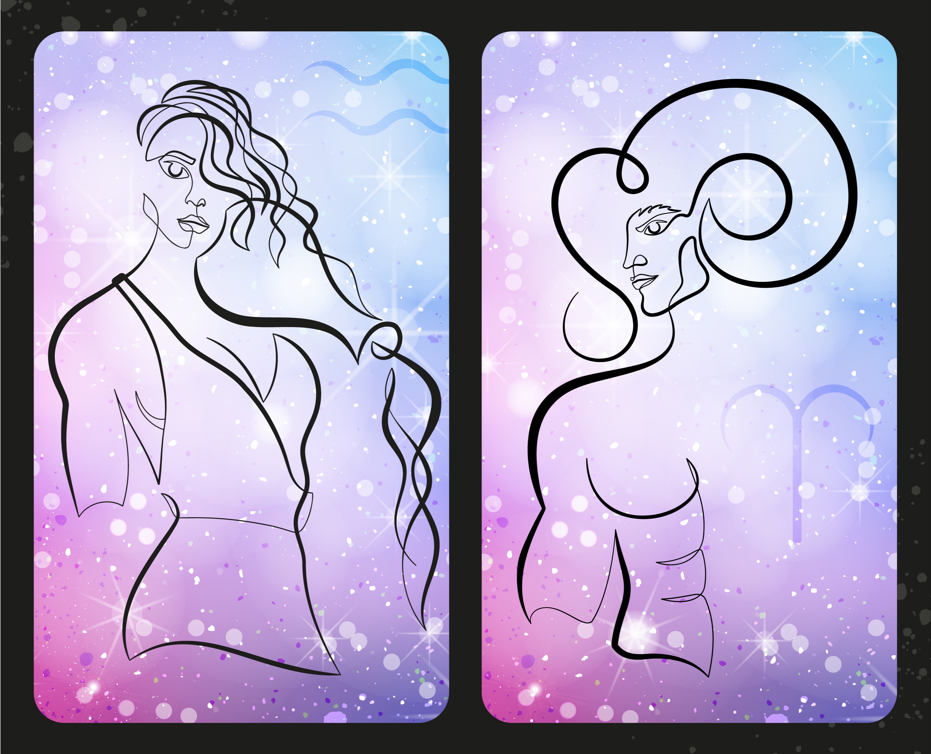 Знаки зодиака. — Иллюстрация, Маркетинг на Dprofile