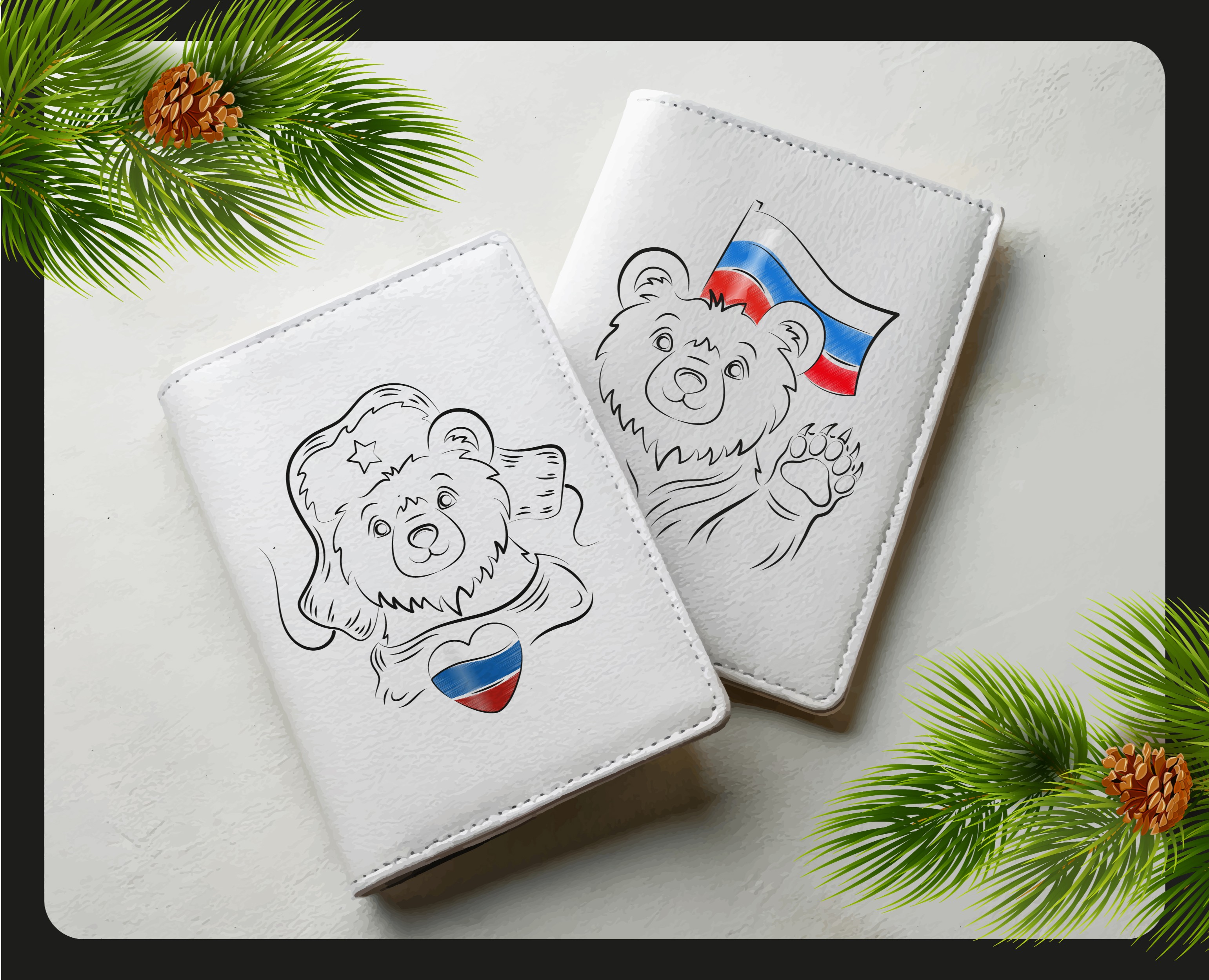 Русские мишки. — Иллюстрация, Маркетинг на Dprofile