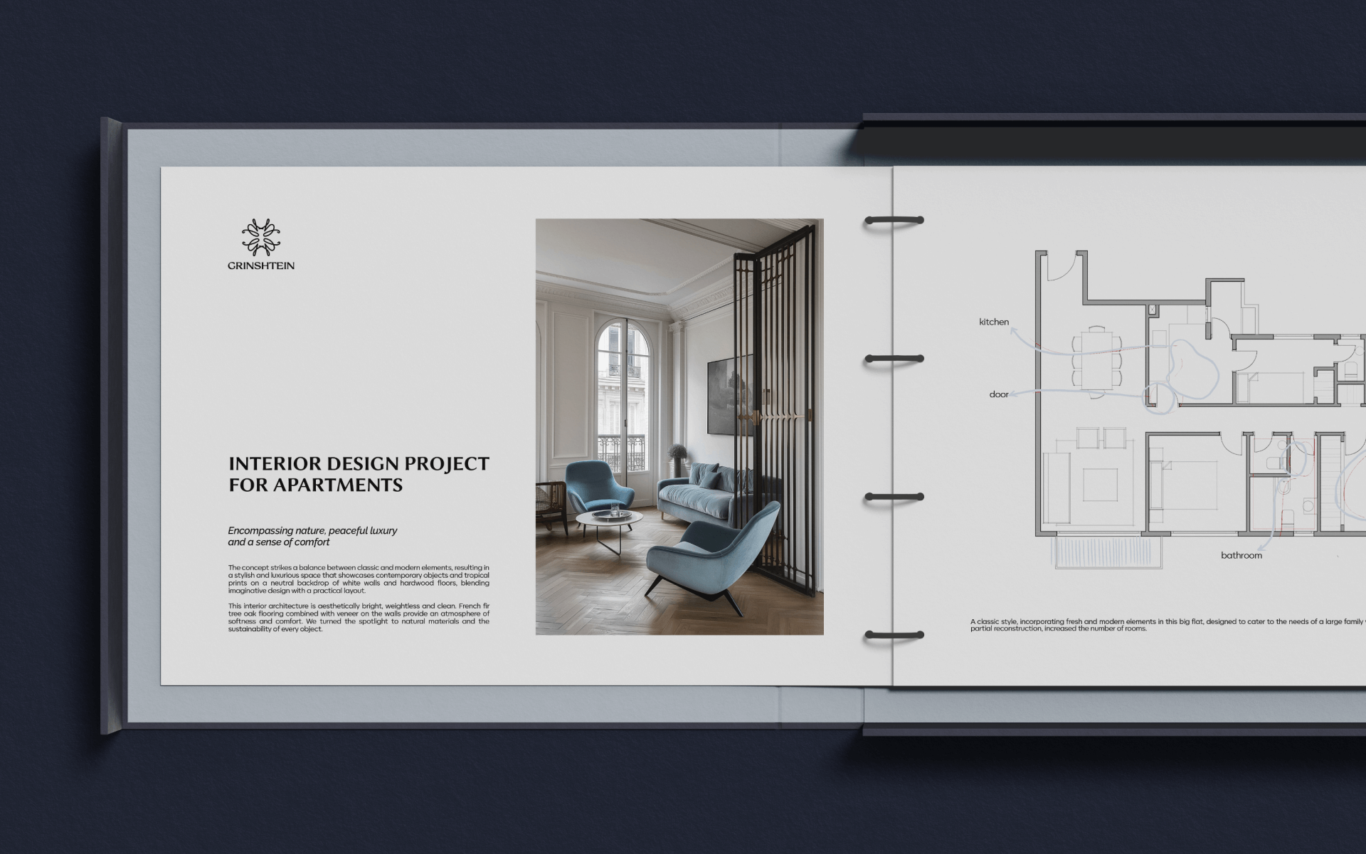EVGENIA GRINSHTEIN | Branding & Website for Interior Design — Изображение №5 — Интерфейсы, Брендинг на Dprofile