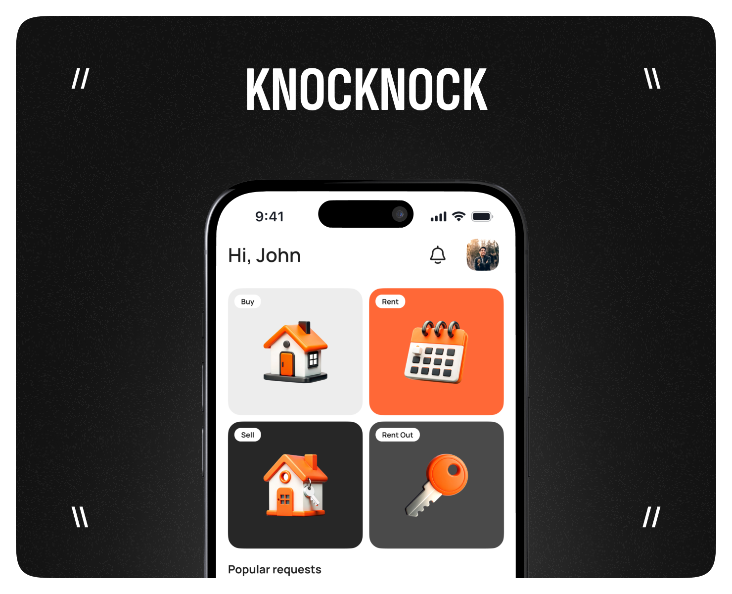 Knocknock - RealEstate - Мобилка на Dprofile