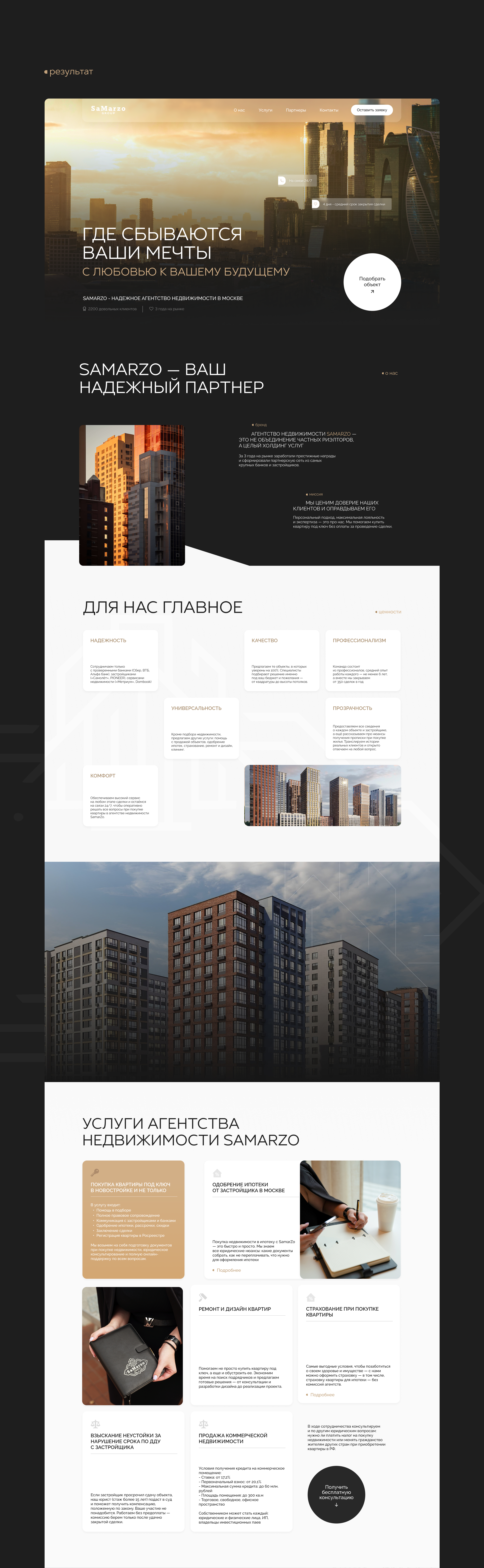 Сайт для агентства недвижимости — Изображение №3 — Анимация, Интерфейсы на Dprofile