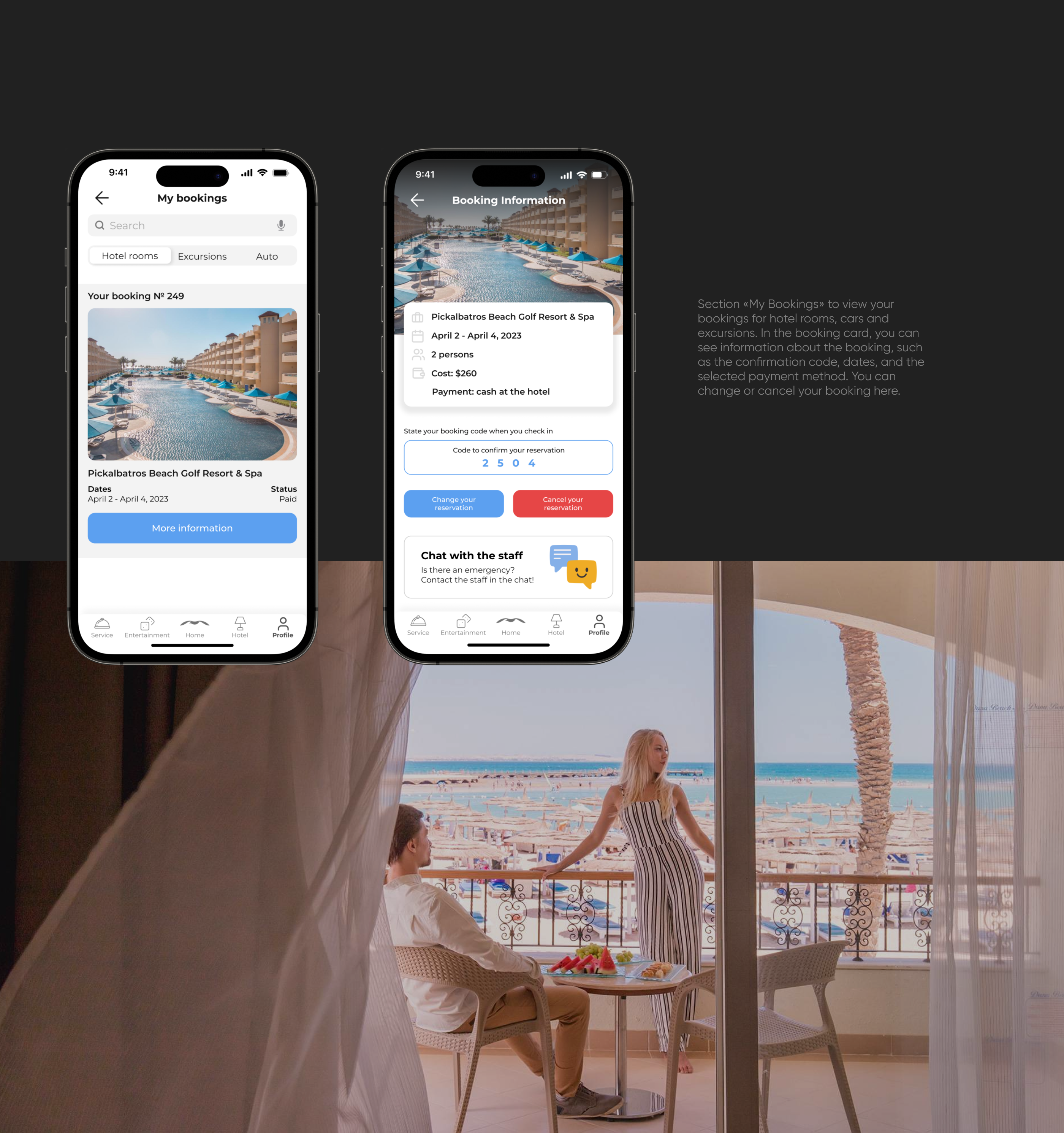 UX/UI design | Hotel App, Pickalbatros — Изображение №17 — Интерфейсы на Dprofile