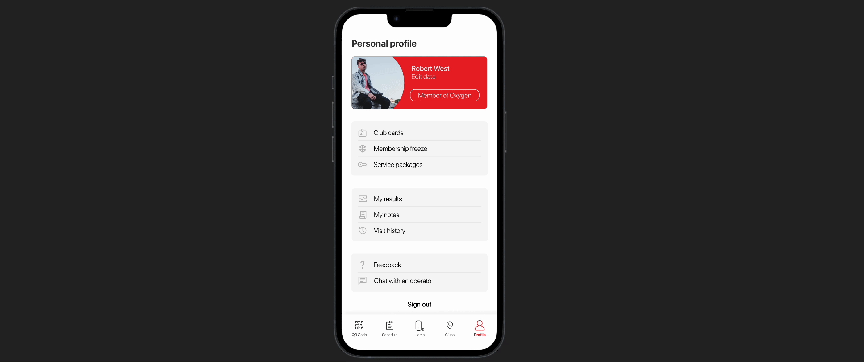 Oxygen Gym App | UX/UI for fitness club app — Изображение №12 — Интерфейсы на Dprofile