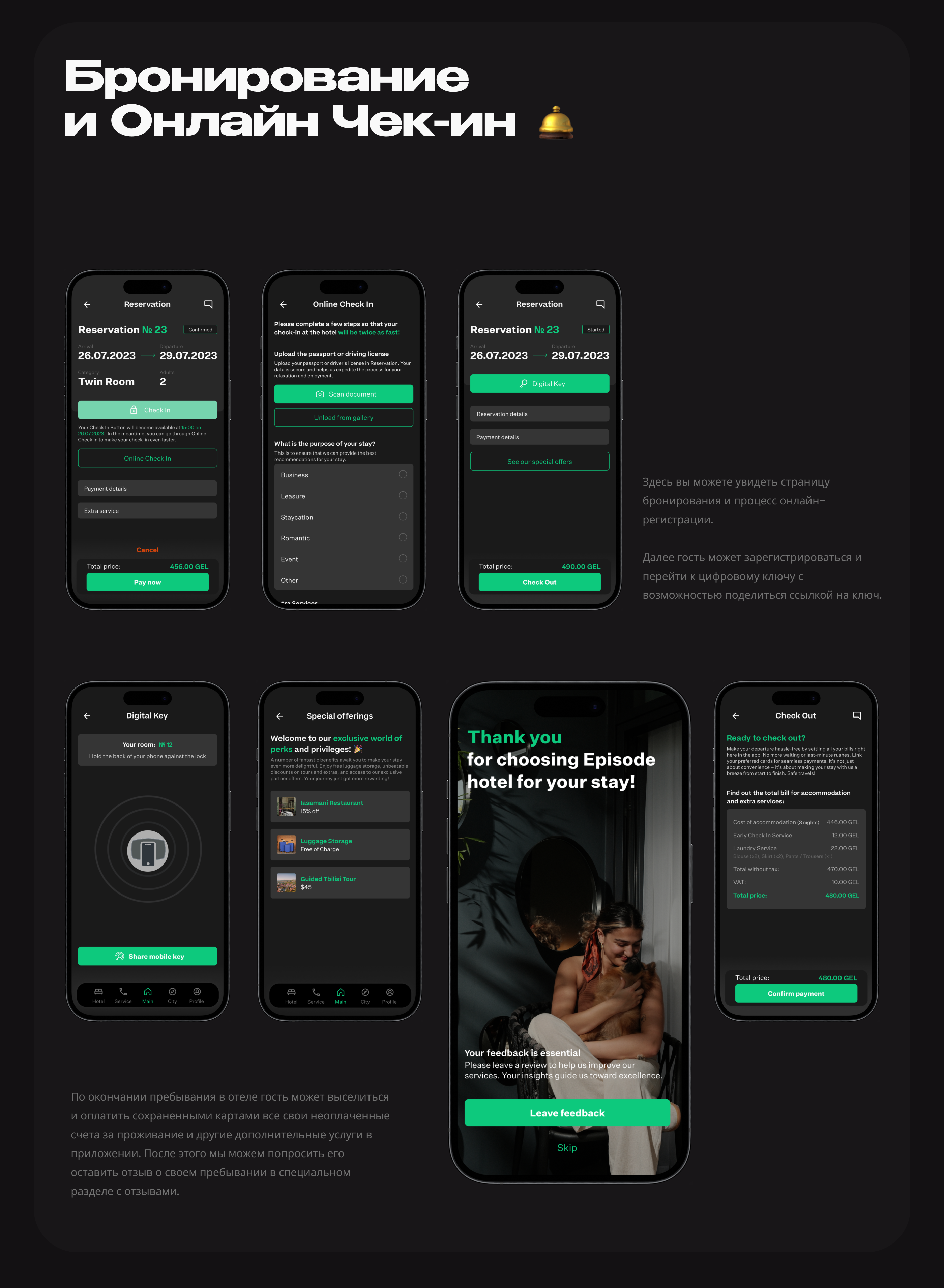 Episode Hotel App | Mobile UX/UI Design — Изображение №13 — Интерфейсы на Dprofile