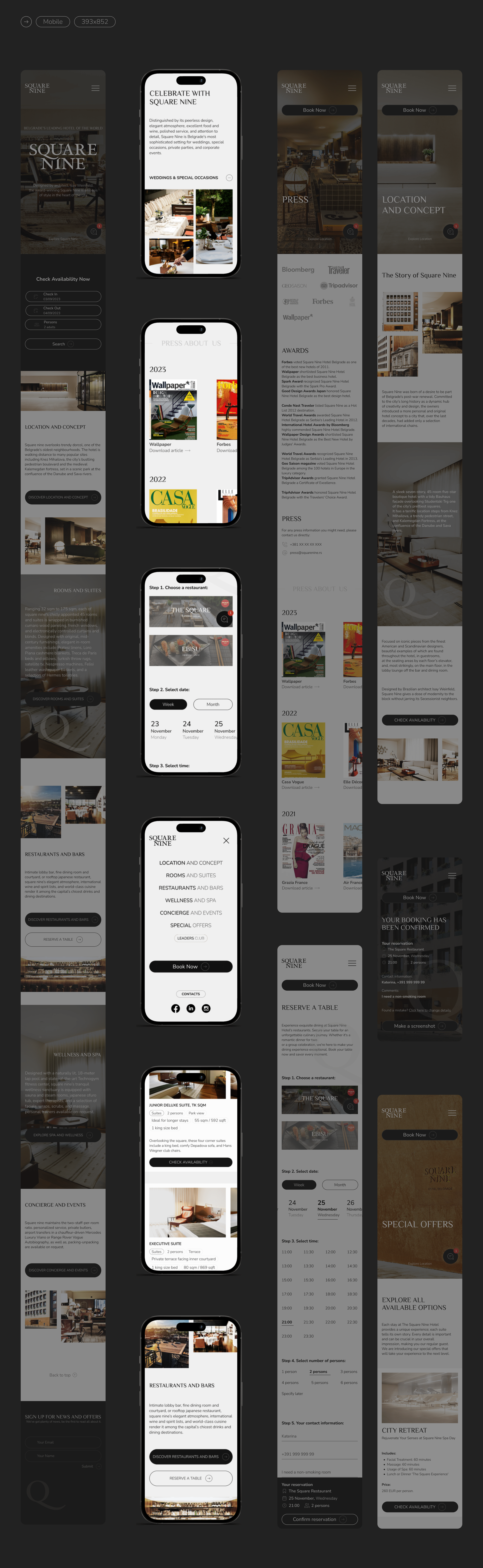 Hotel website | Redesign concept | UX/UI — Изображение №10 — Интерфейсы на Dprofile