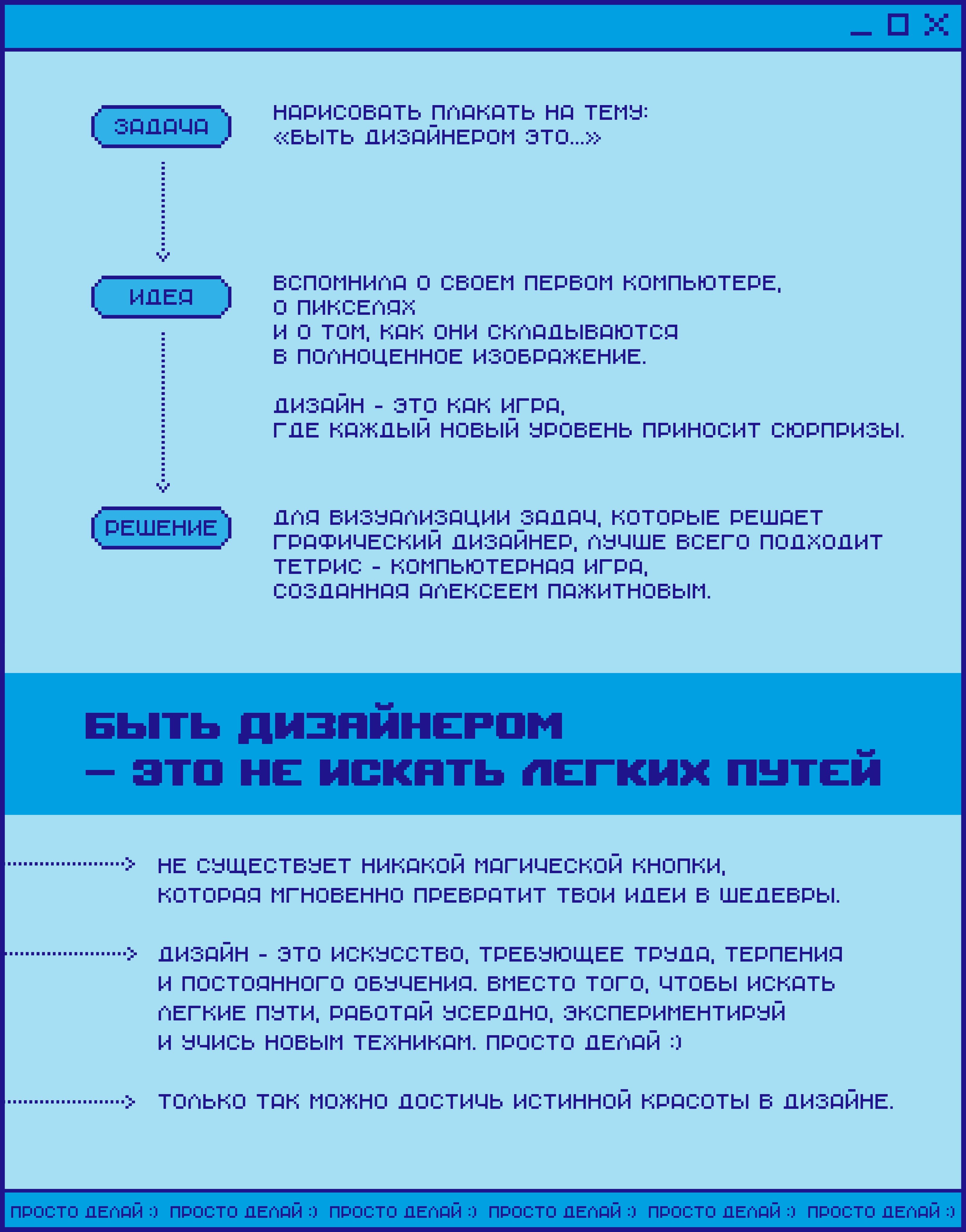Плакат «Сделай красиво» для конкурса от ИЗИ ДИЗИ — Изображение №2 — Иллюстрация, Графика на Dprofile