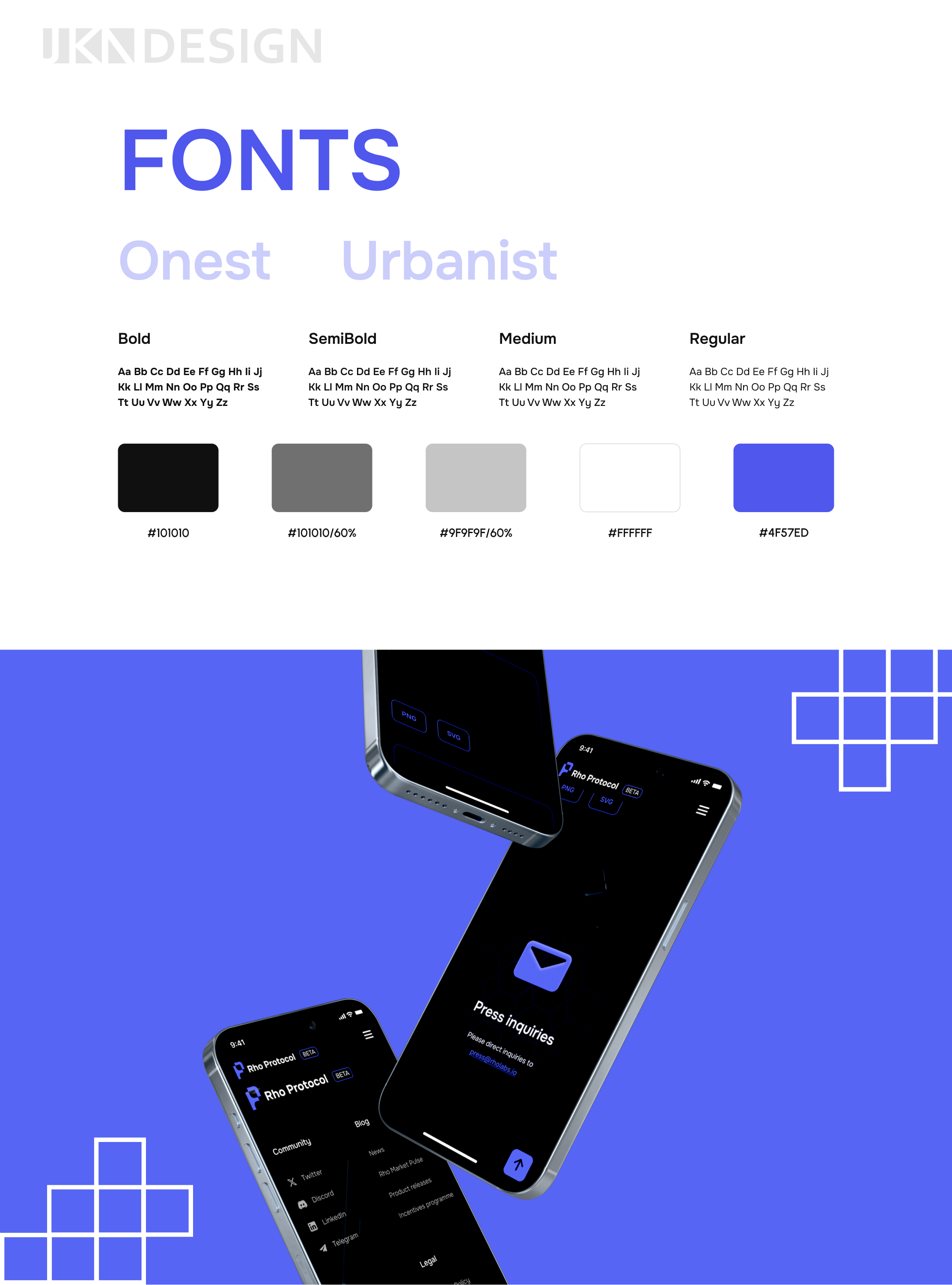«Rho Protocol». Mediakit Rho Labs, Interface elements — Изображение №5 — Интерфейсы, Брендинг на Dprofile