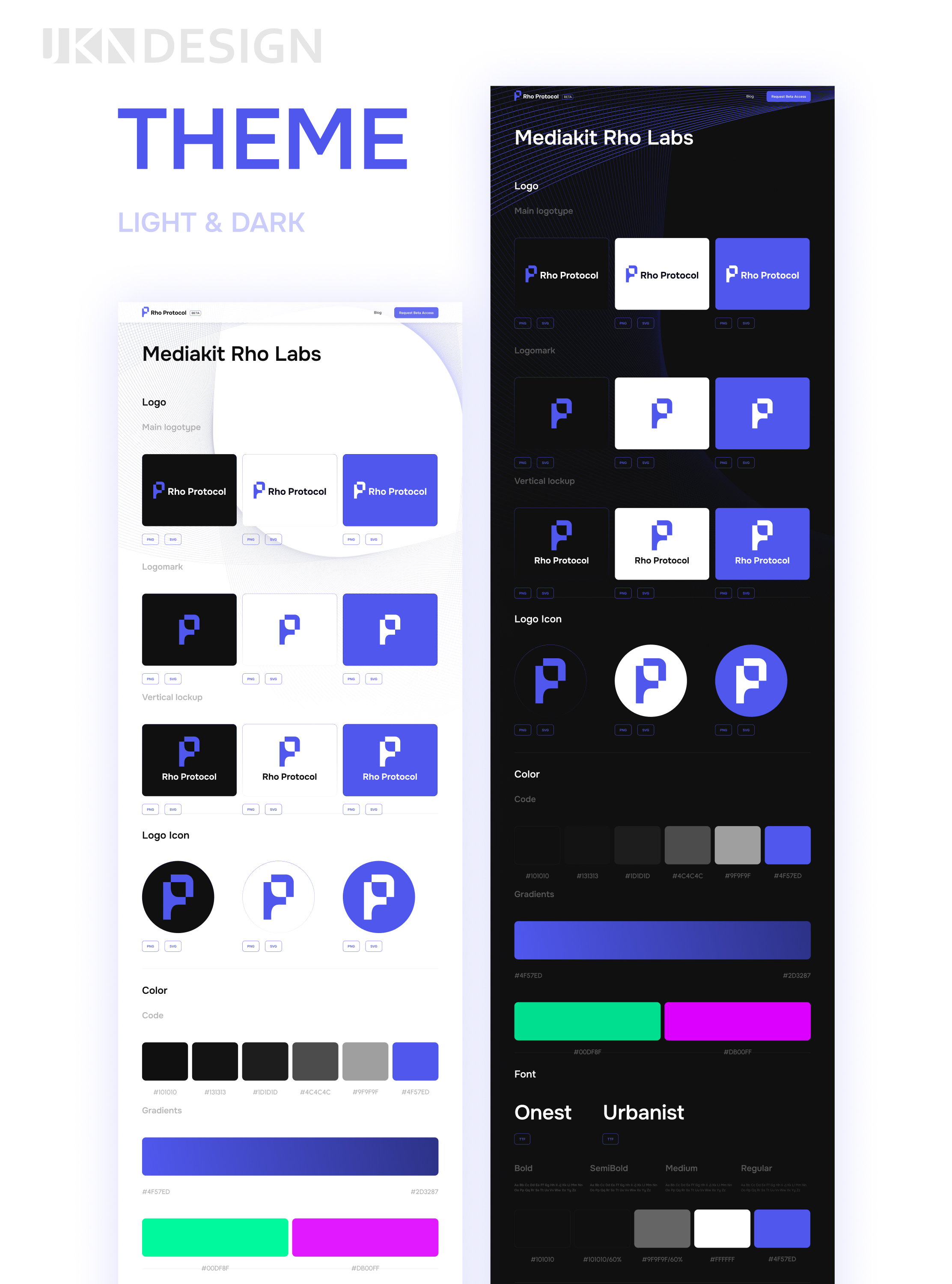 «Rho Protocol». Mediakit Rho Labs, Interface elements — Изображение №2 — Интерфейсы, Брендинг на Dprofile
