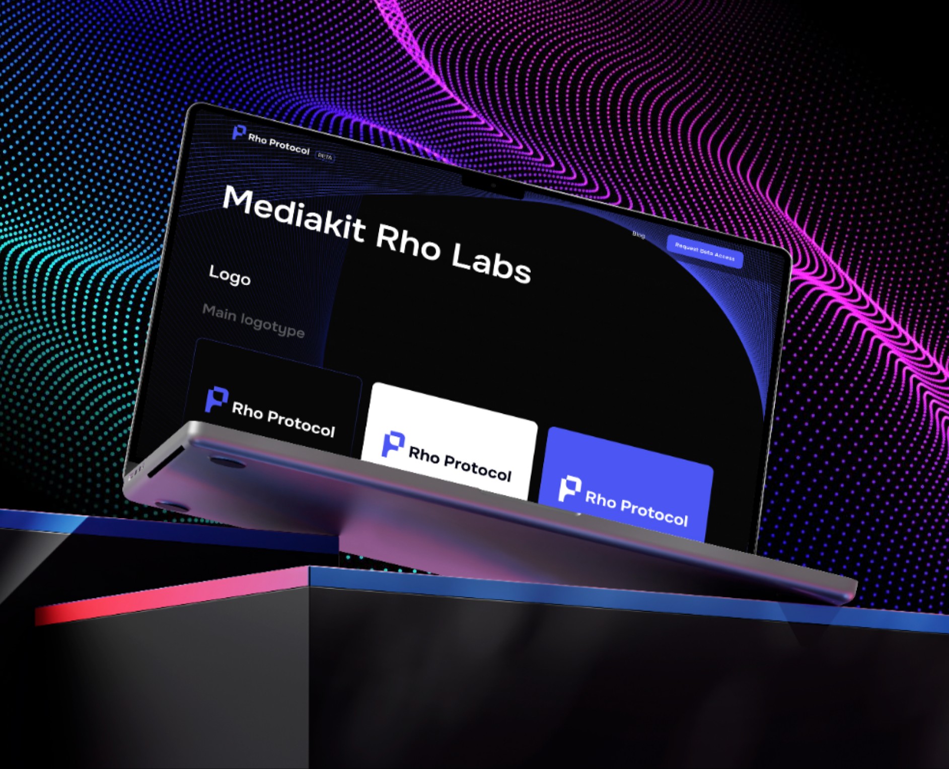 «Rho Protocol». Mediakit Rho Labs, Interface elements — Интерфейсы, Брендинг на Dprofile