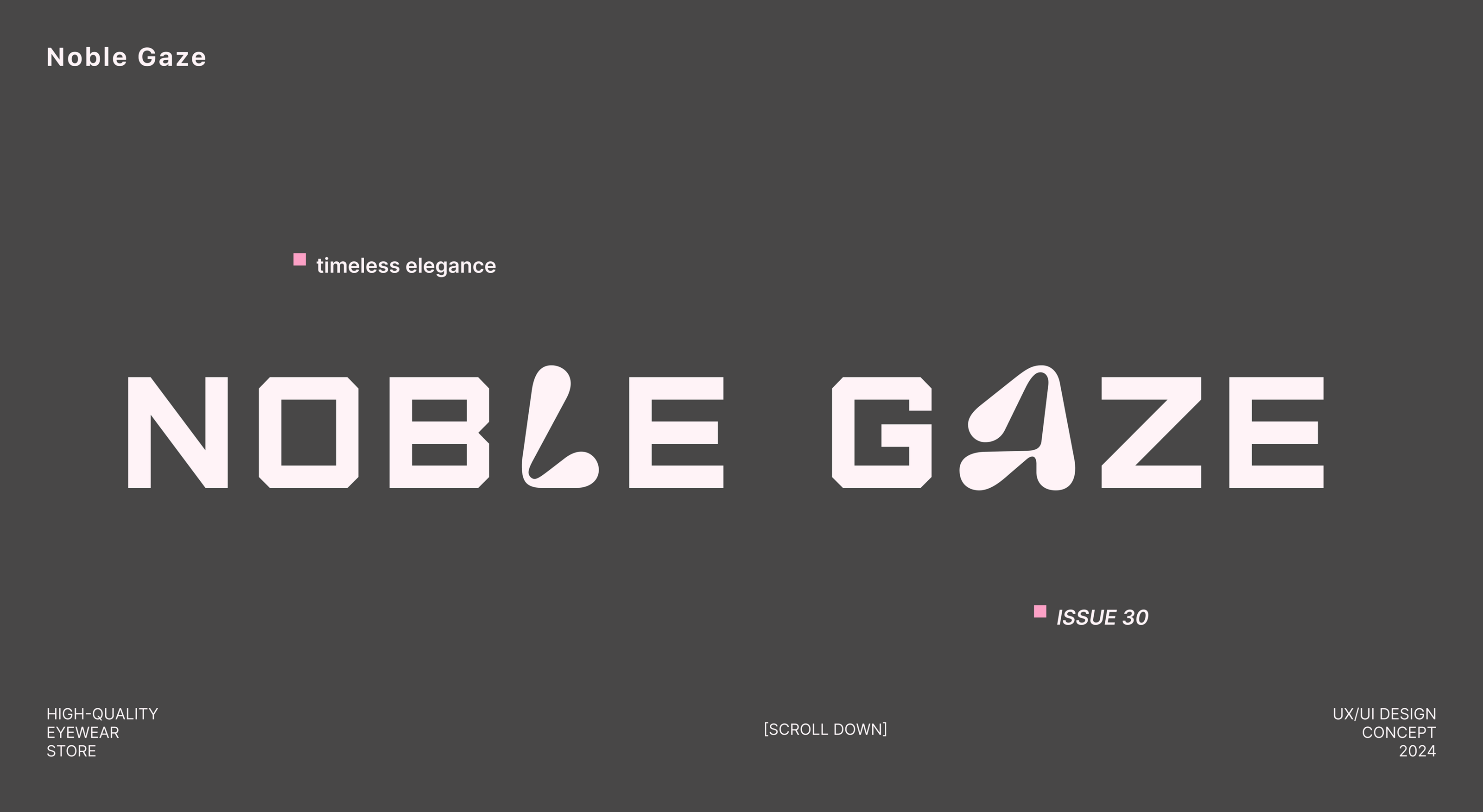 NOBLE GAZE — EYEWEAR STORE — Изображение №1 — Интерфейсы на Dprofile