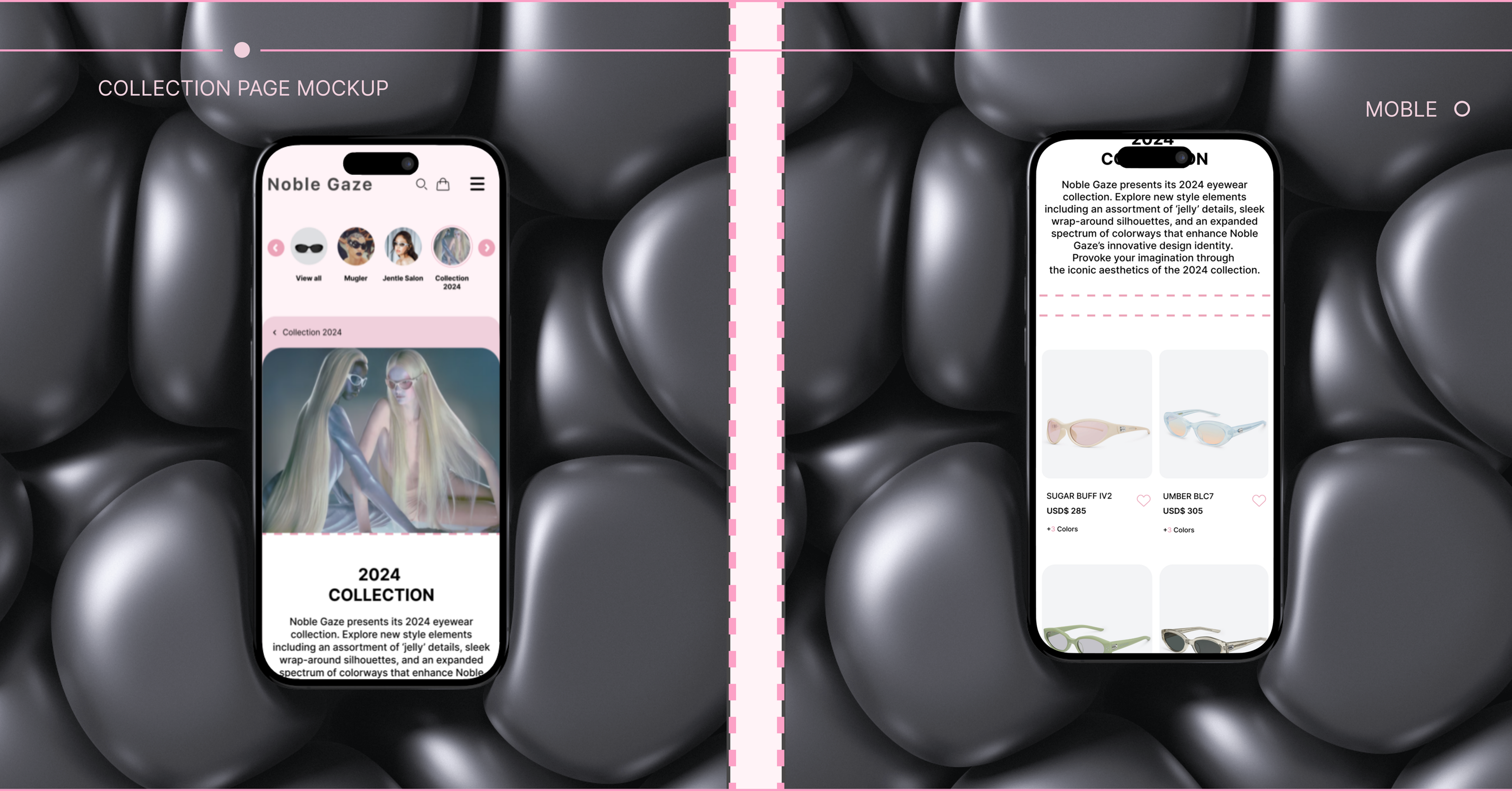 NOBLE GAZE — EYEWEAR STORE — Изображение №6 — Интерфейсы на Dprofile