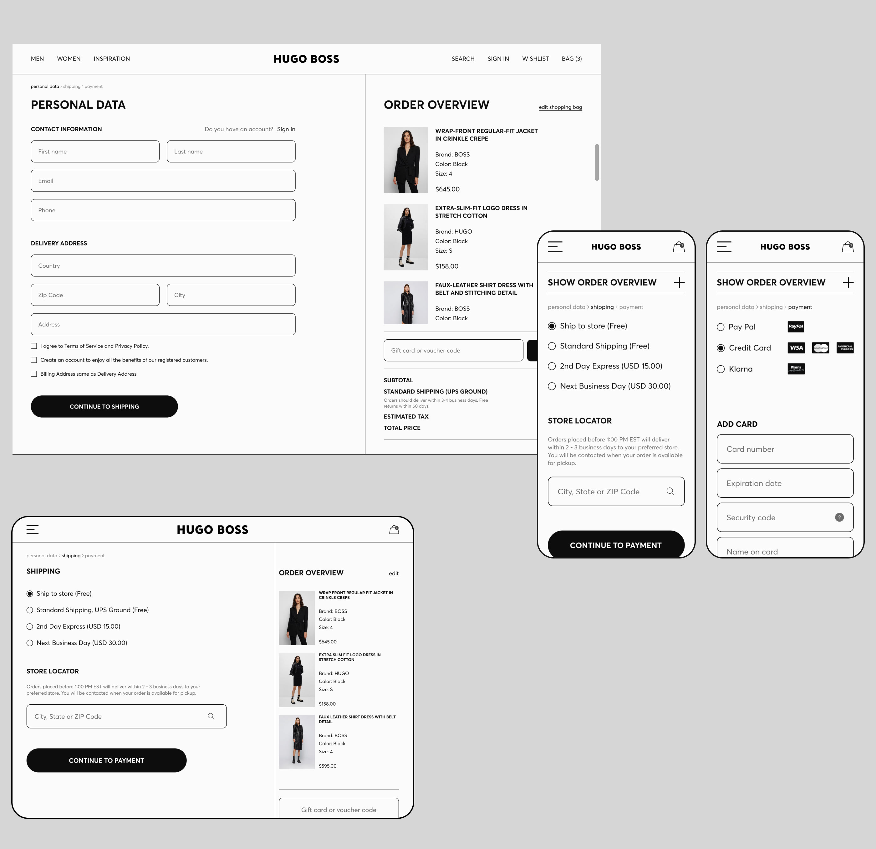 Hugo Boss | E-commerce | Website concept — Изображение №5 — Интерфейсы на Dprofile