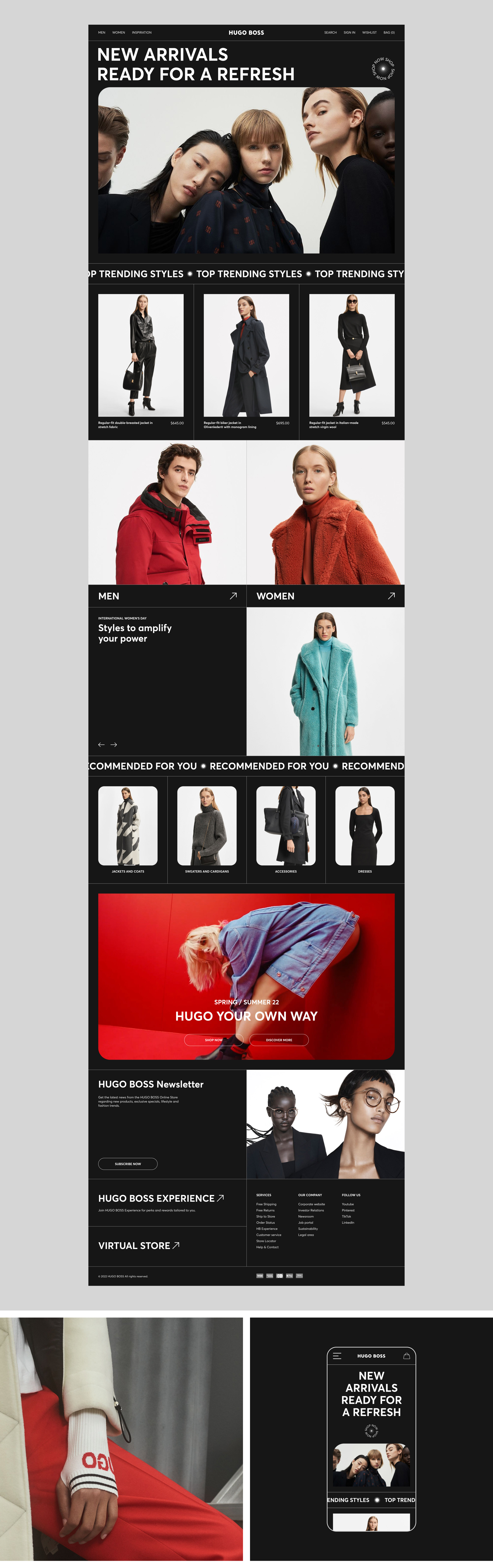 Hugo Boss | E-commerce | Website concept — Изображение №2 — Интерфейсы на Dprofile