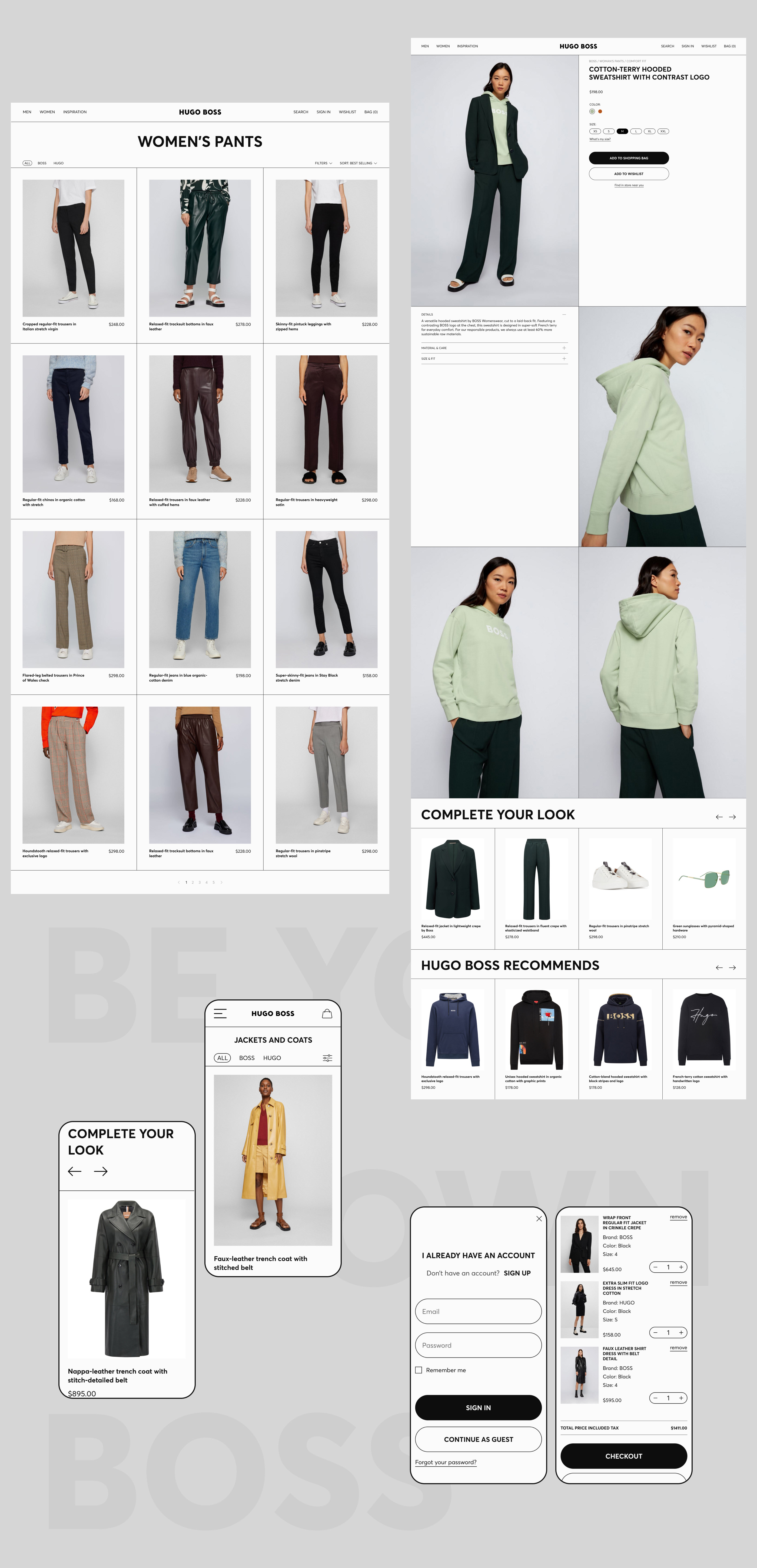 Hugo Boss | E-commerce | Website concept — Изображение №3 — Интерфейсы на Dprofile