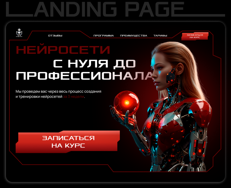 Лендинг/Landing page — Графика на Dprofile