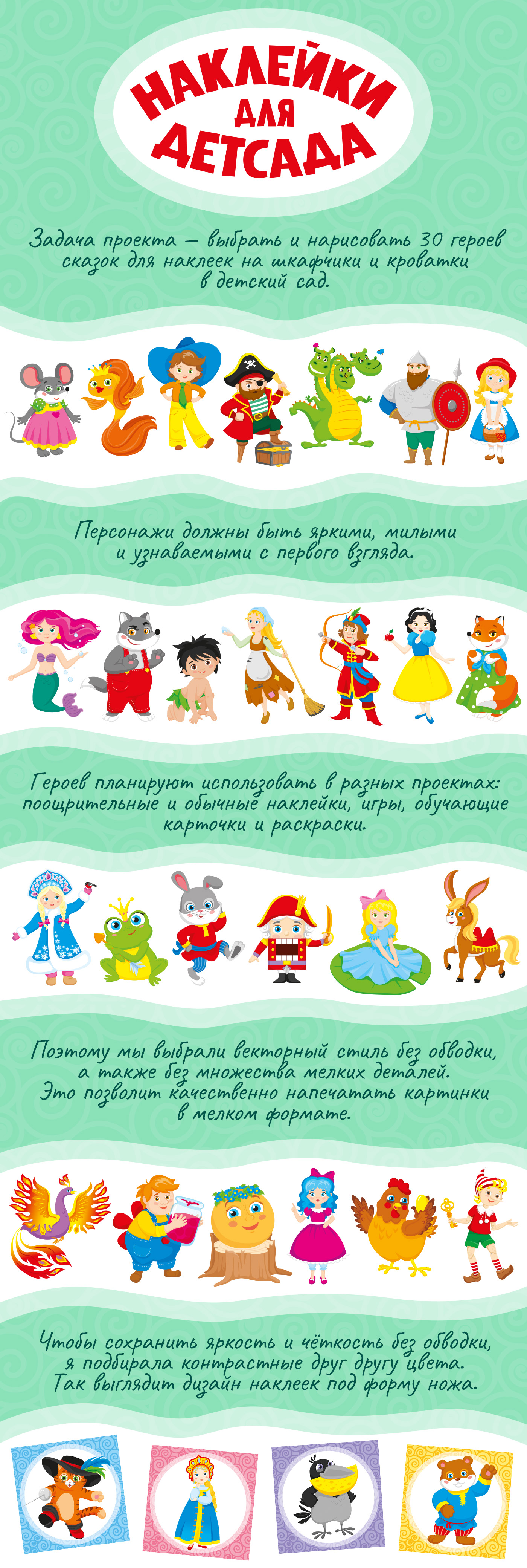 Наклейки для детского сада — Изображение №1 — Иллюстрация, Графика на Dprofile