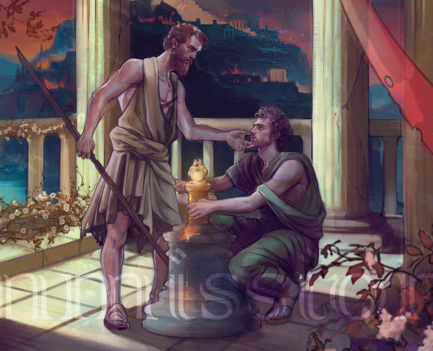 Commision - Одиссей и Диомед на Dprofile