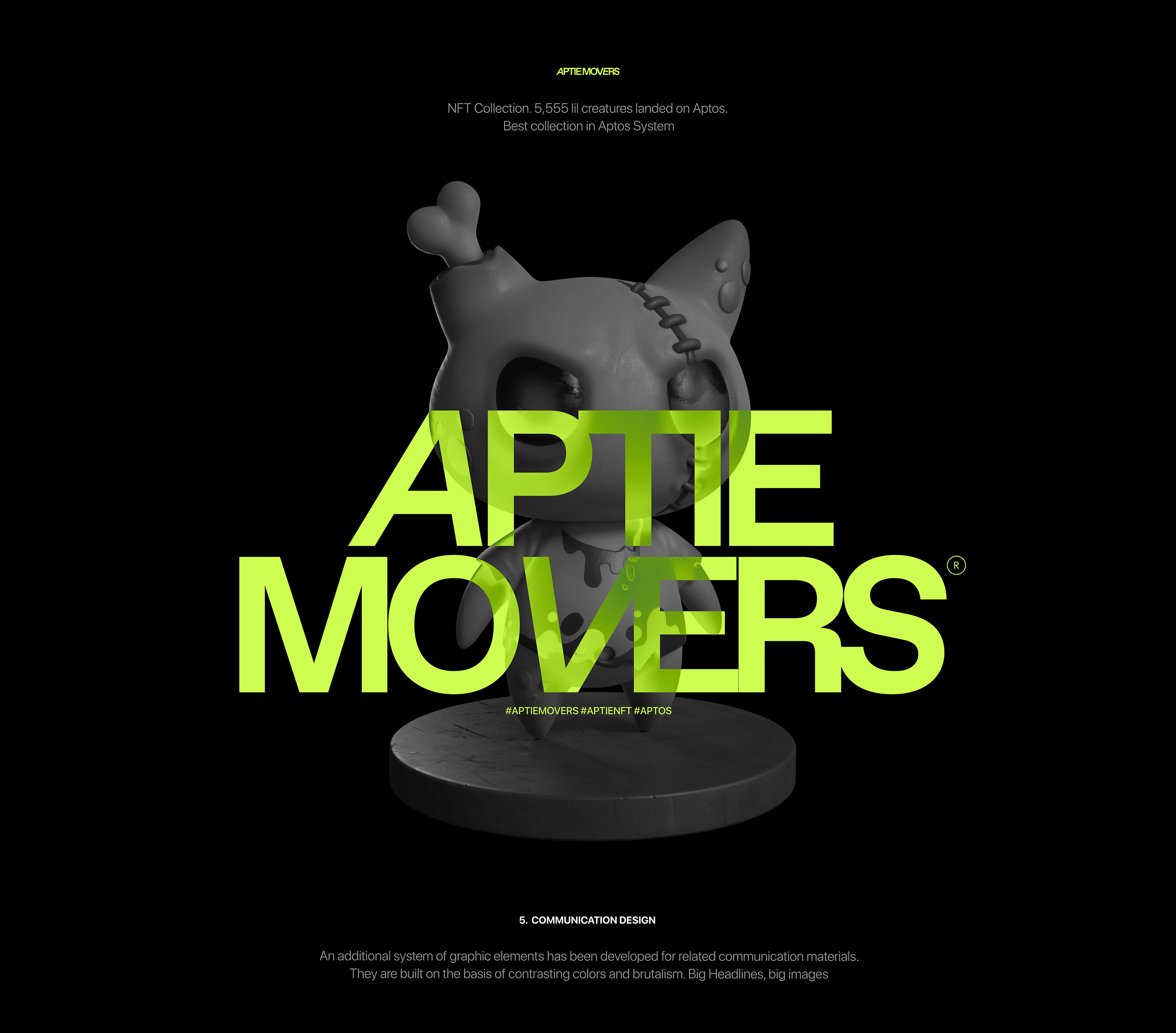 Aptie Movers® - Brand Identity | Logotype | NFT — Изображение №7 — Брендинг, Графика на Dprofile