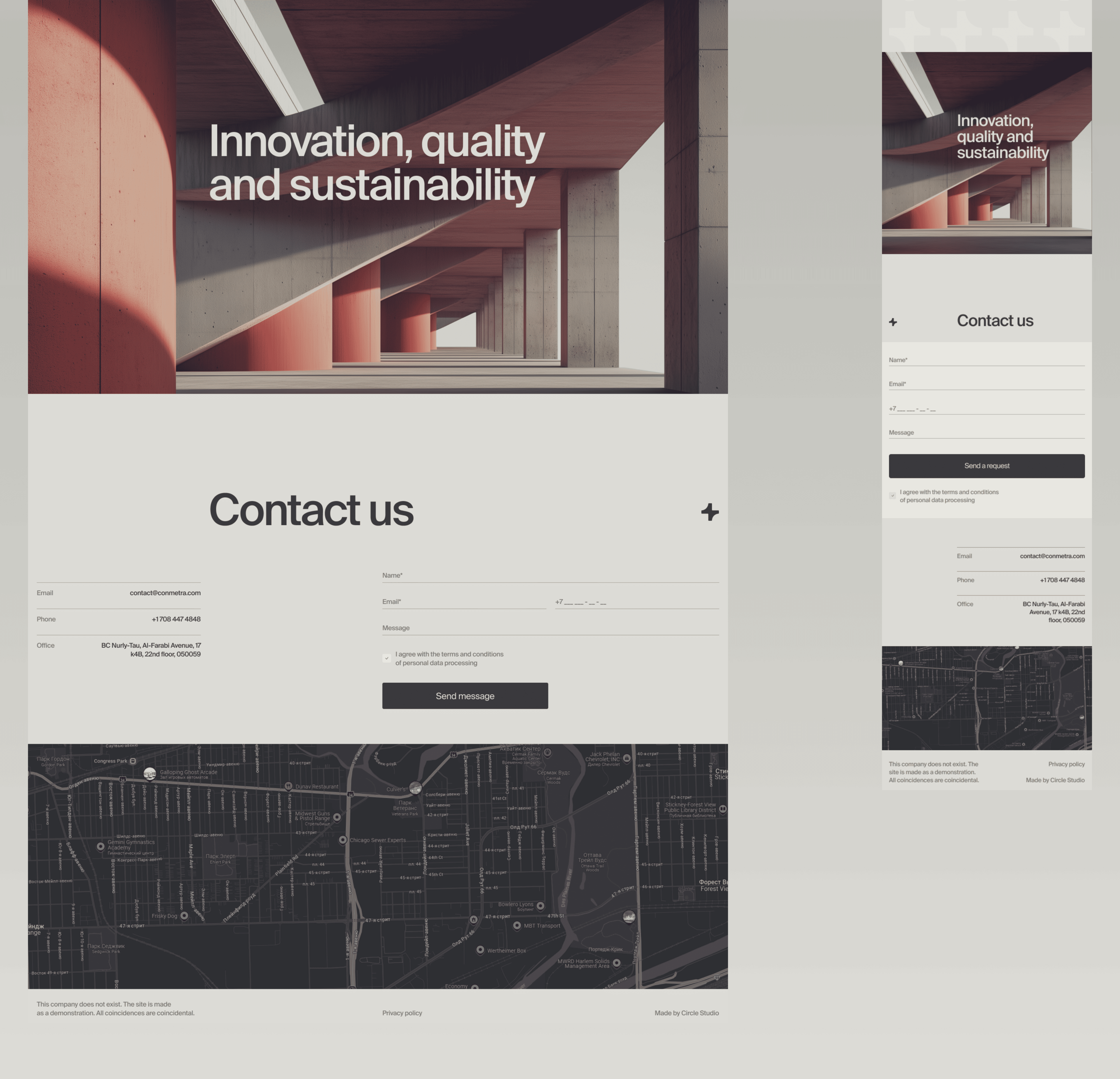 mecon – concrete and metal manufacturing and distribution — Изображение №21 — Интерфейсы, Брендинг на Dprofile