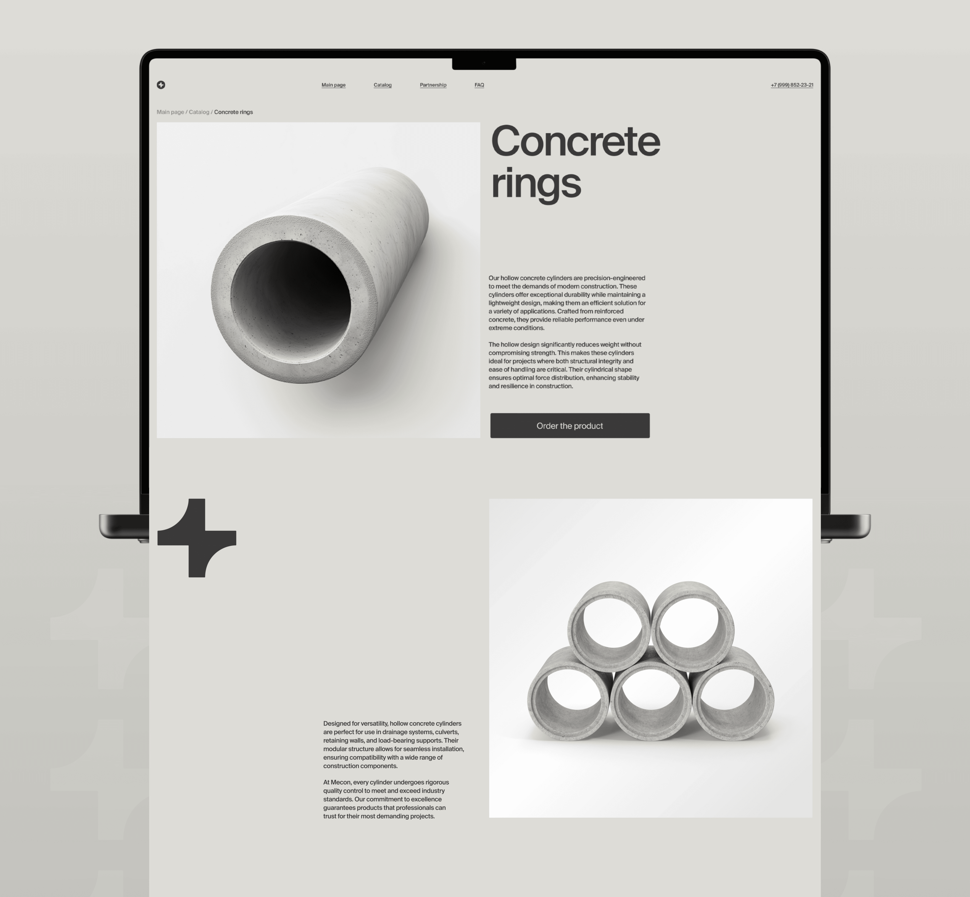mecon – concrete and metal manufacturing and distribution — Изображение №24 — Интерфейсы, Брендинг на Dprofile