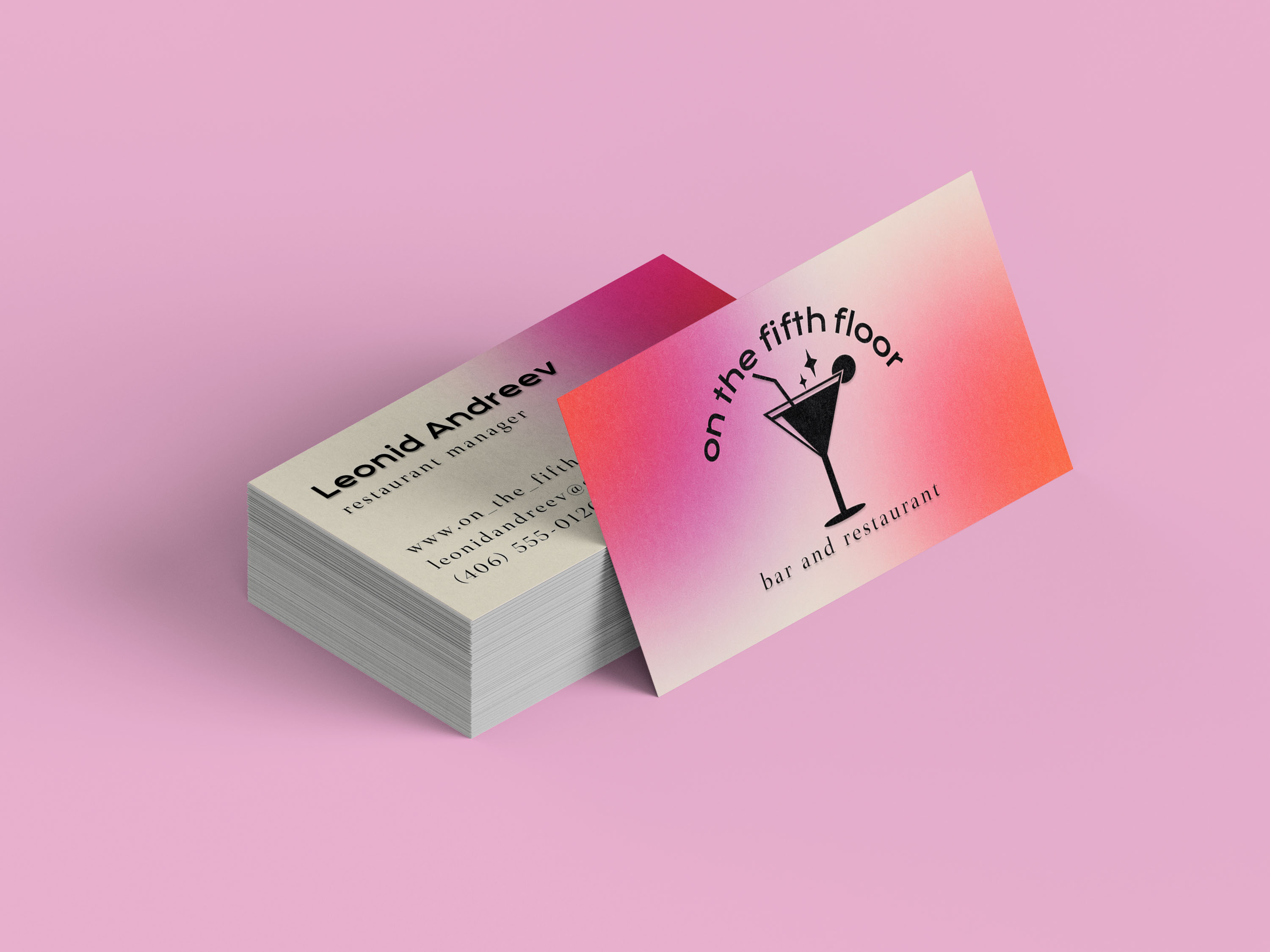 Концепт визитки для менеджера ресторана | Business card — Изображение №5 — Брендинг на Dprofile