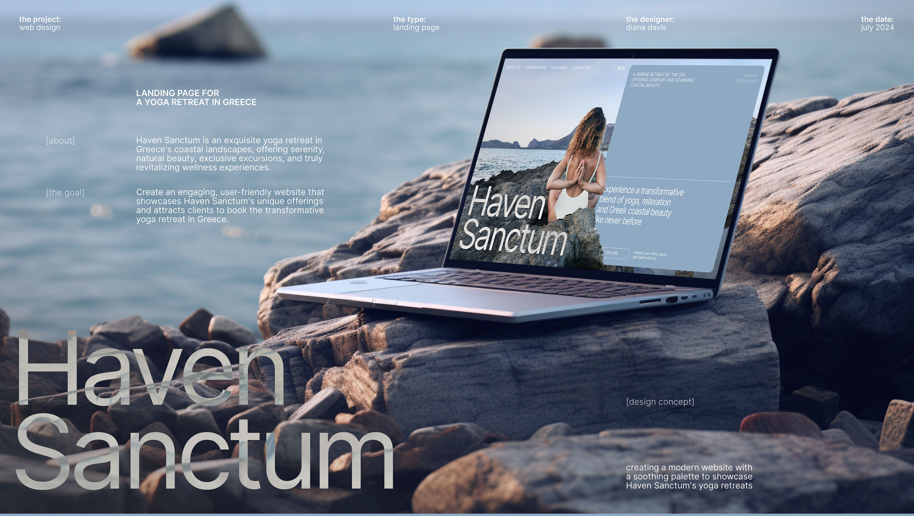 Landing Page | Yoga Retreat — Изображение №1 — Интерфейсы, Брендинг на Dprofile