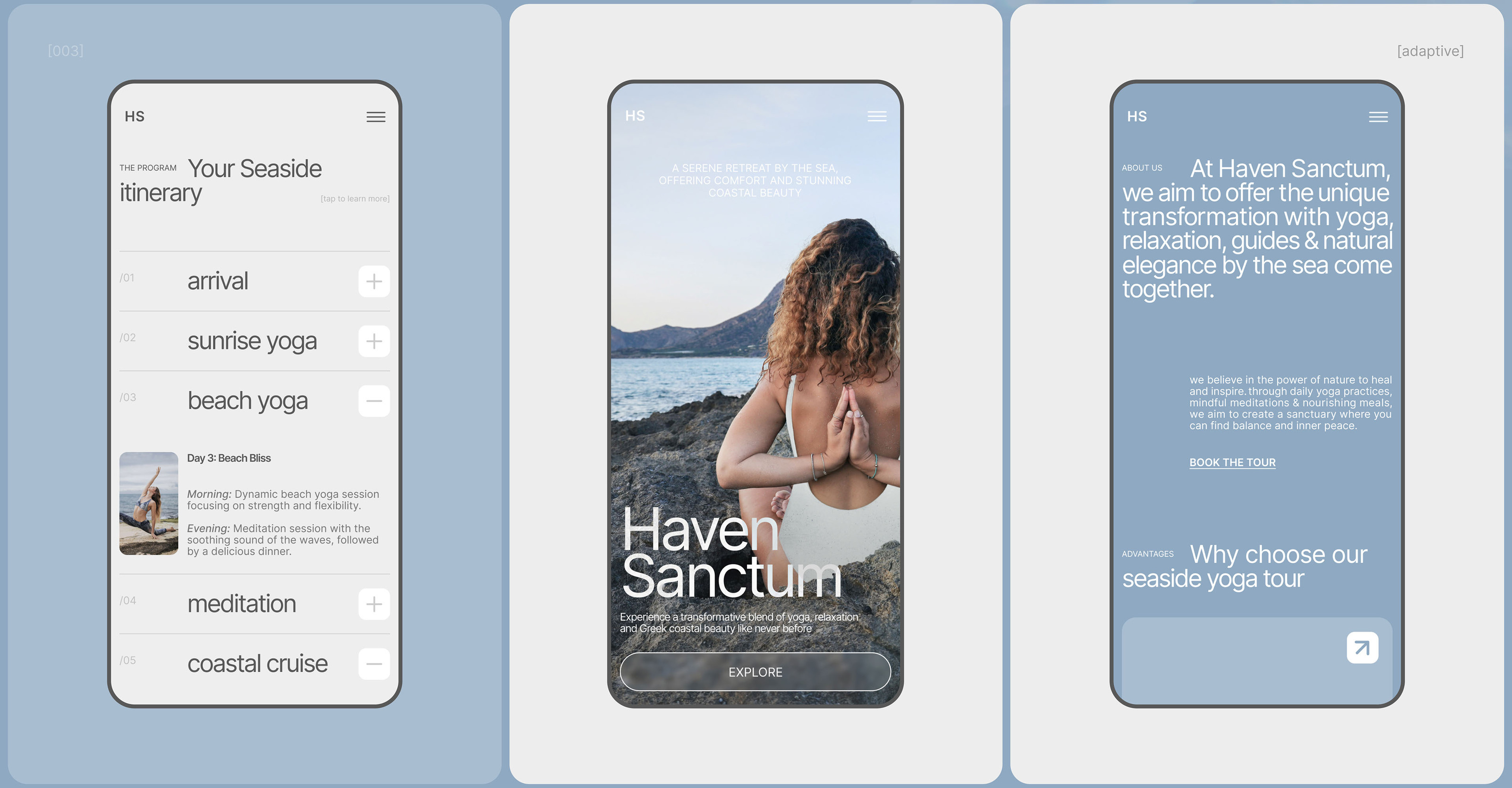Landing Page | Yoga Retreat — Изображение №8 — Интерфейсы, Брендинг на Dprofile