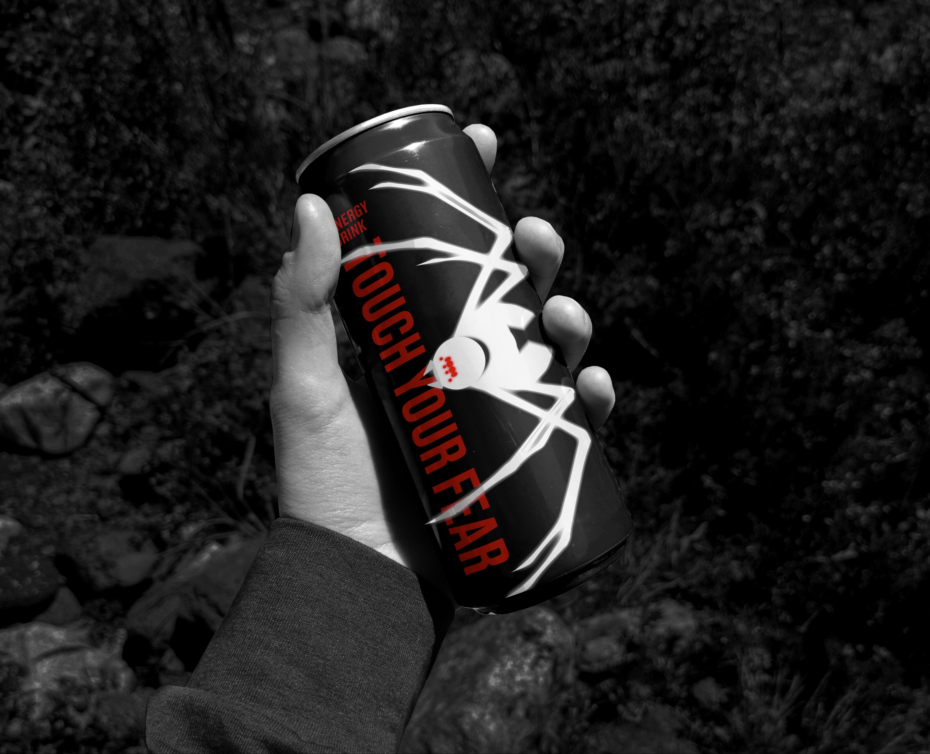 TOUCH YOUR FEAR. Упаковка энергетического напитка на Dprofile