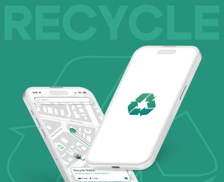 Recycle App — Интерфейсы на Dprofile