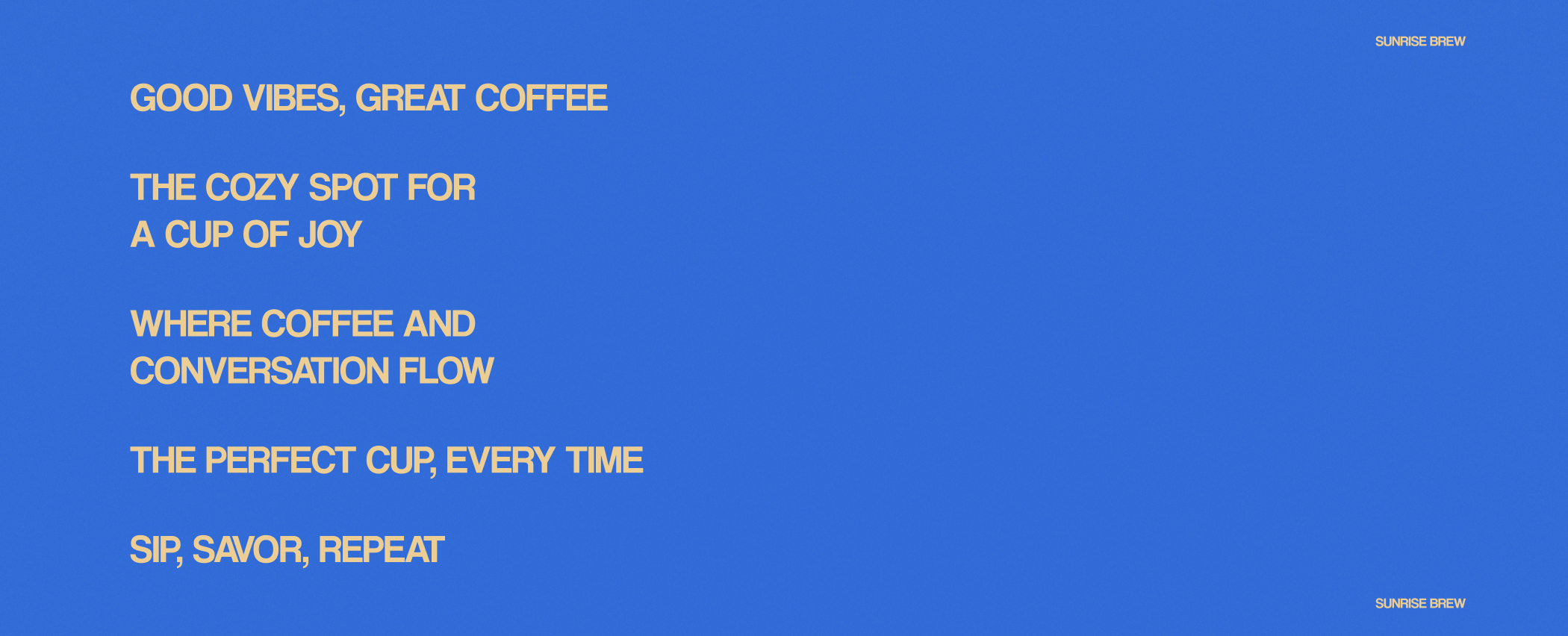 Sunrise Brew | Дизайн проект кофейни — Изображение №12 — Брендинг, Графика на Dprofile