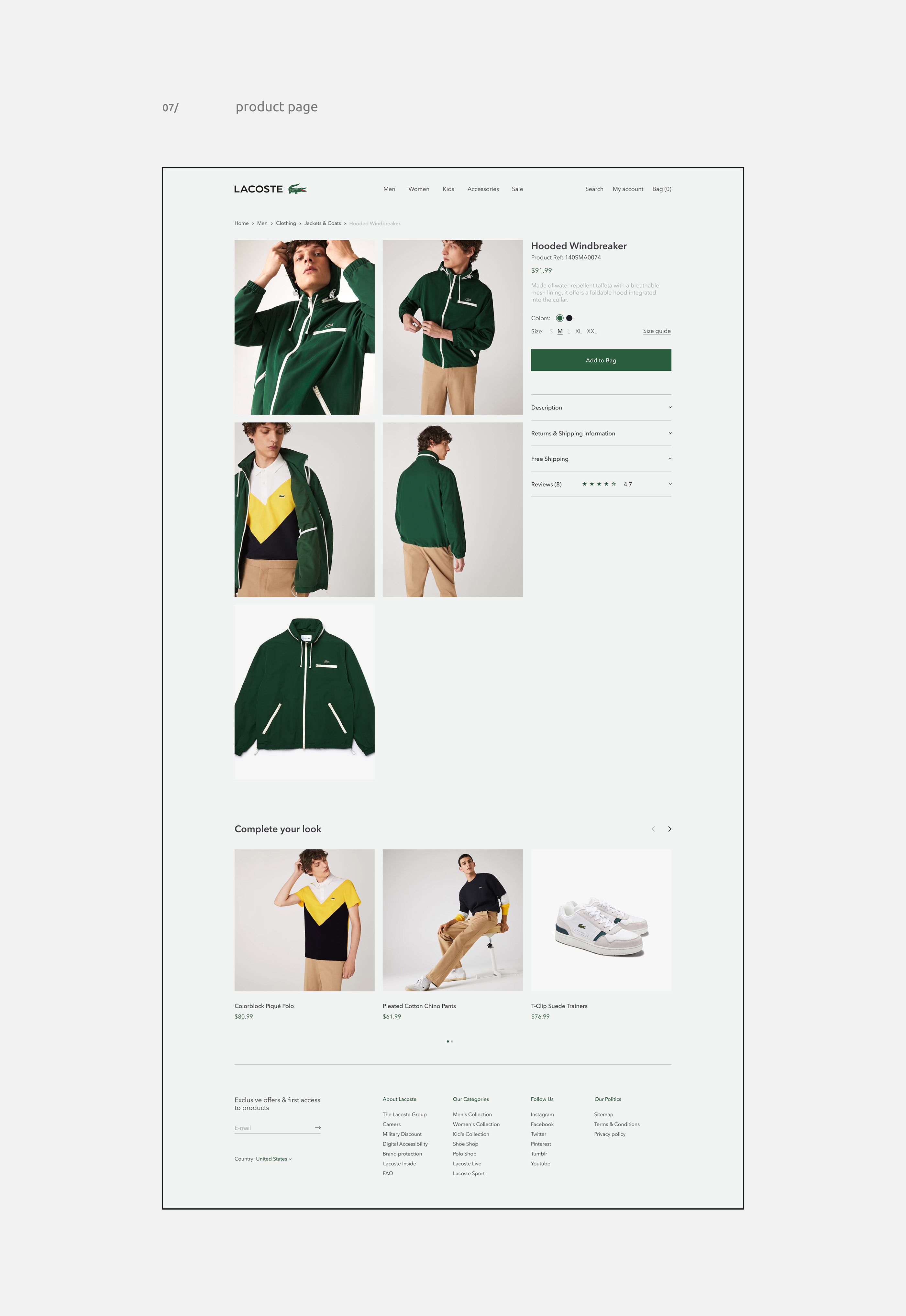 Lacoste — Website 2021 — Изображение №9 — Интерфейсы на Dprofile