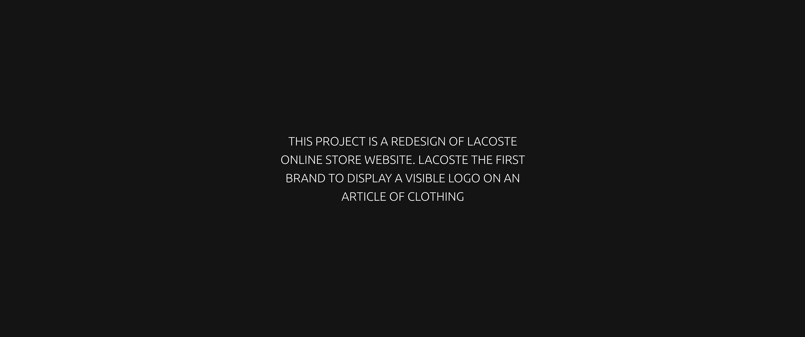 Lacoste — Website 2021 — Изображение №2 — Интерфейсы на Dprofile